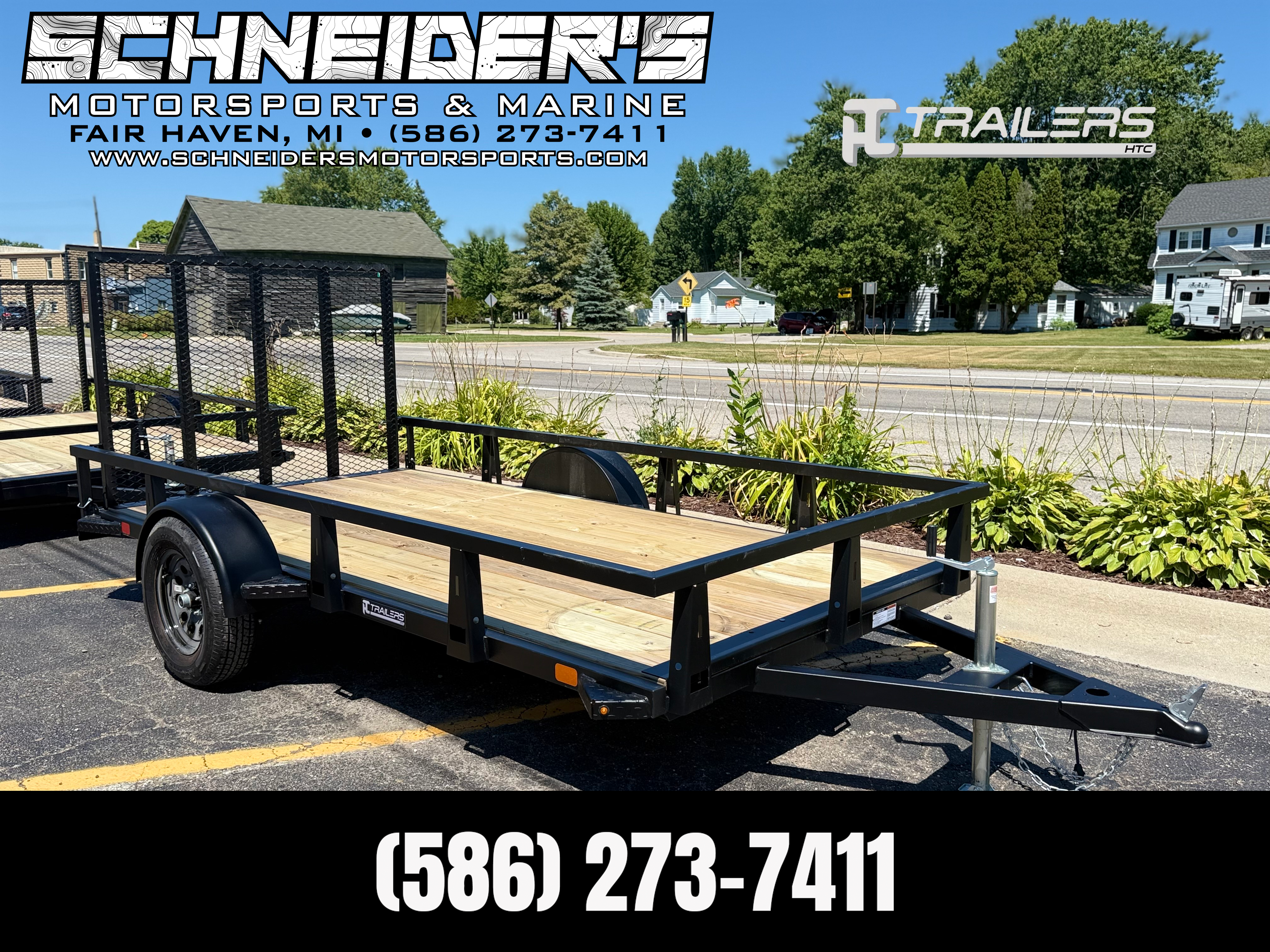 2026 HTC Trailers 6x12 Steel Utility Trailer Trailer