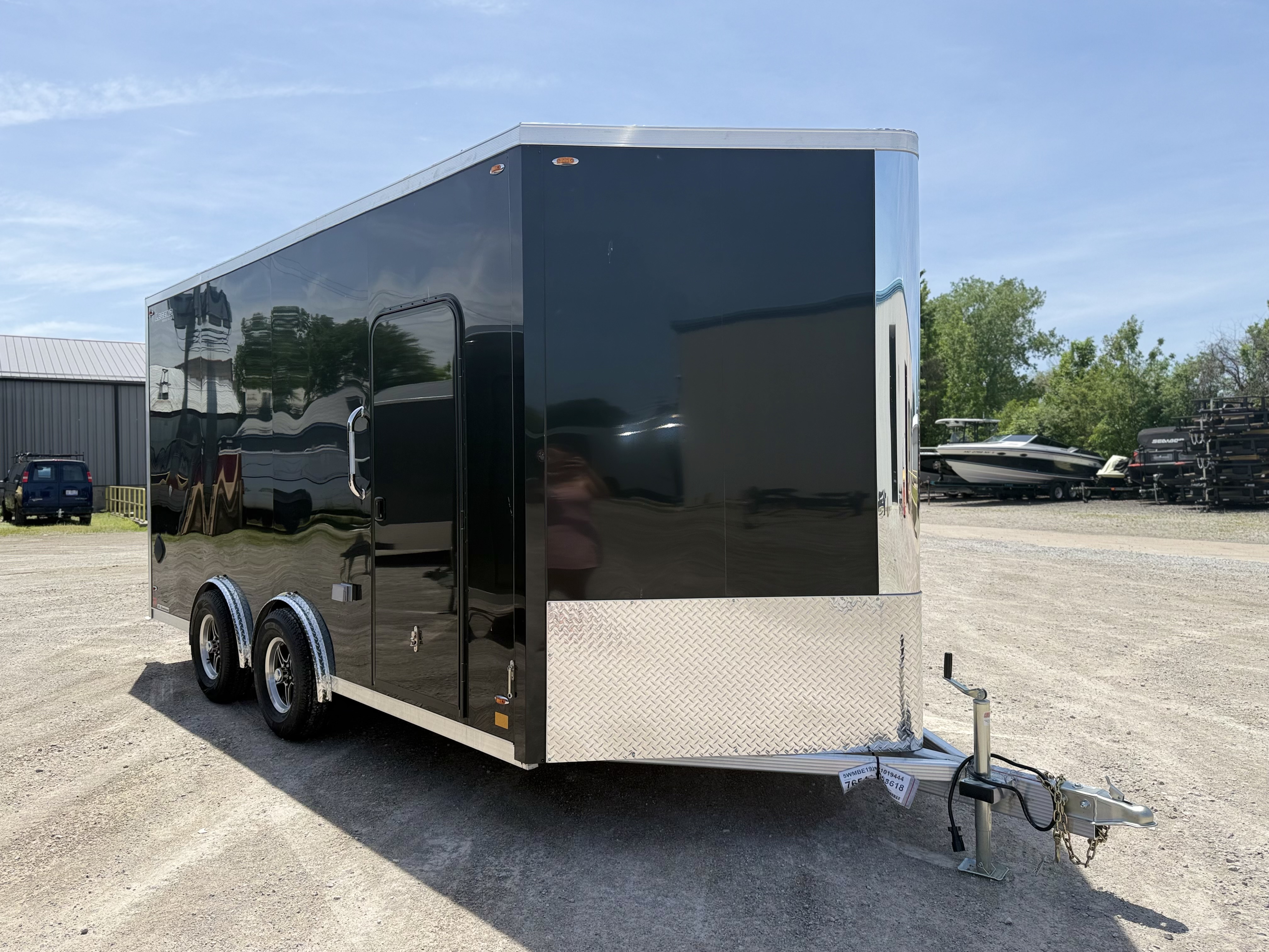 2027 Legend 8X19 Flat Top V-Nose Tandem Axle Enclosed Cargo Trailer Cargo Trailer