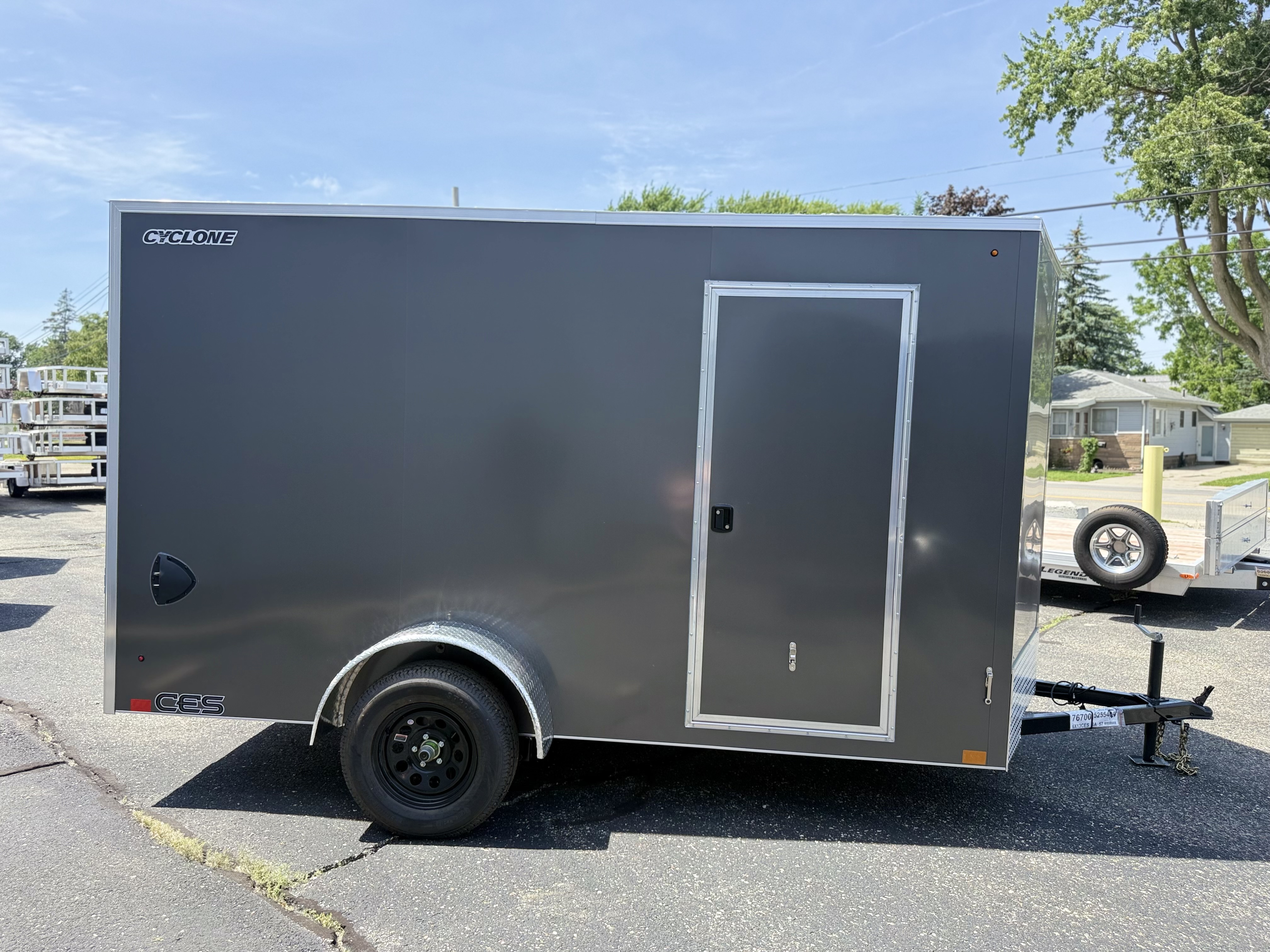 2027 Legend 6x13 Cyclone Steel V-Nose Single Axle Enclosed Cargo Trailer Cargo Trailer