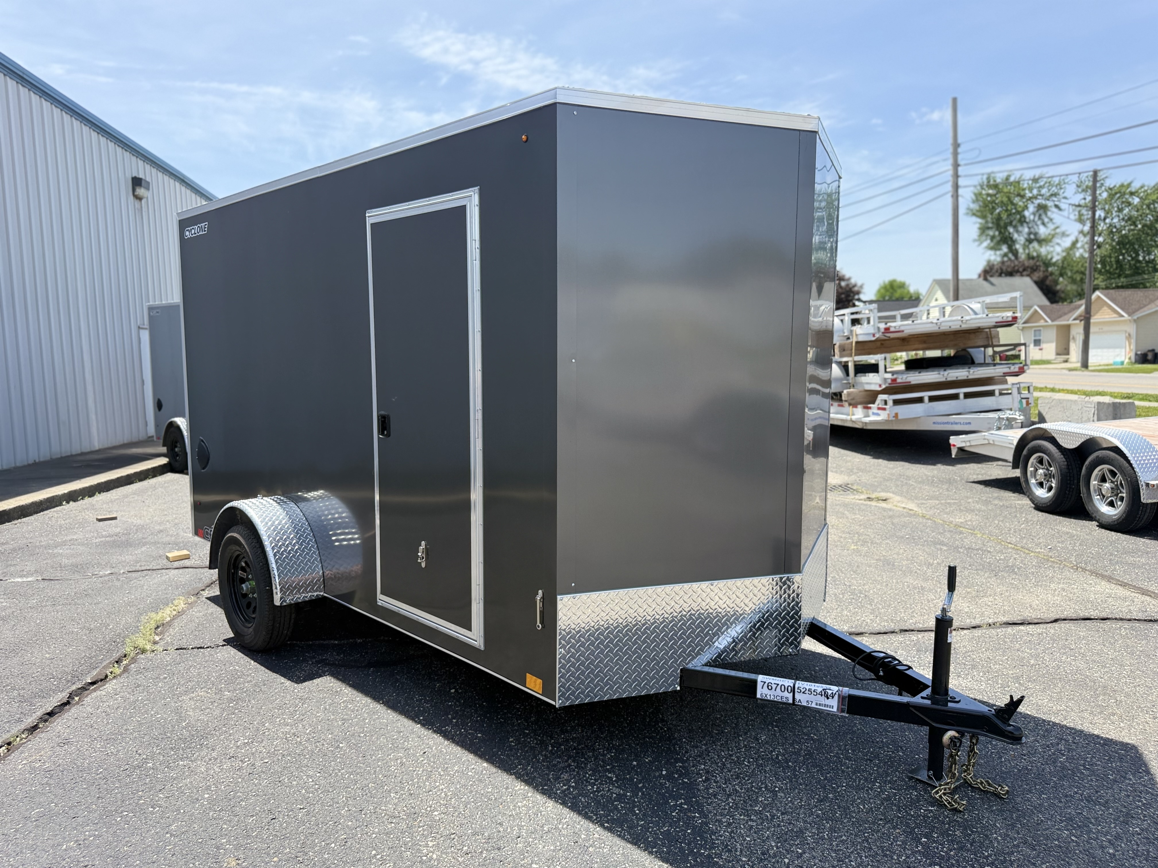 2027 Legend 6x13 Cyclone Steel V-Nose Single Axle Enclosed Cargo Trailer Cargo Trailer
