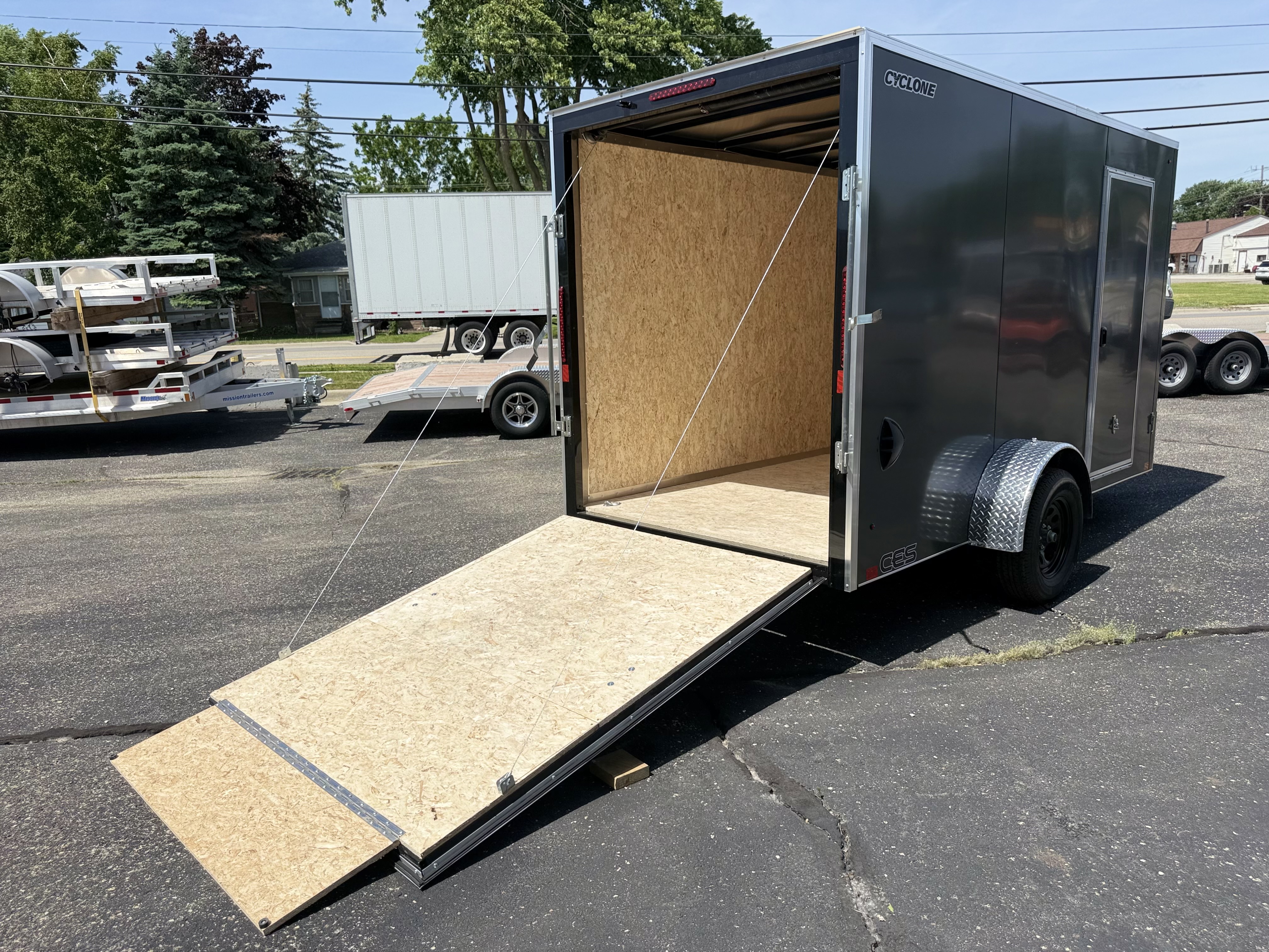 2027 Legend 6x13 Cyclone Steel V-Nose Single Axle Enclosed Cargo Trailer Cargo Trailer