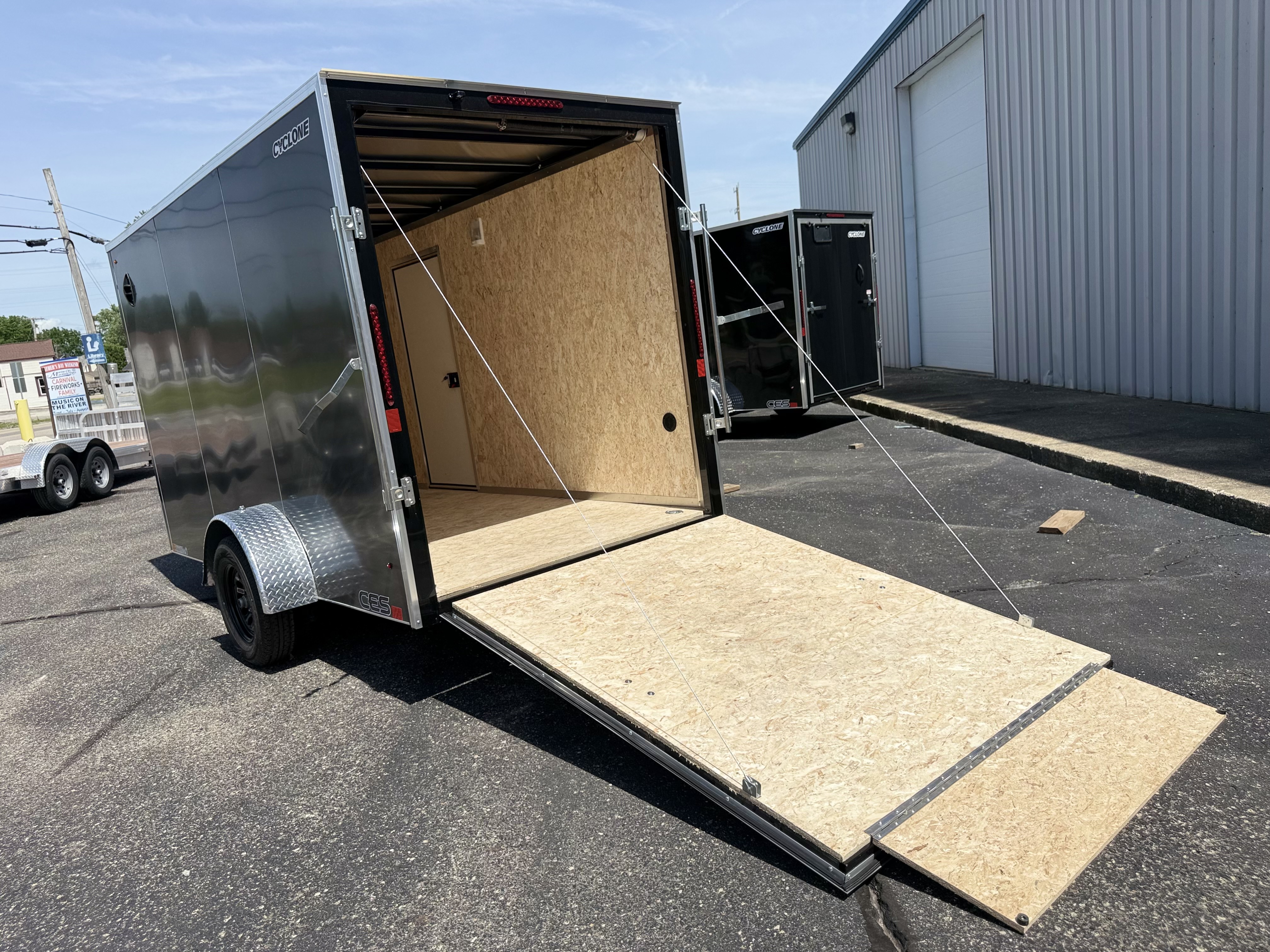 2027 Legend 6x13 Cyclone Steel V-Nose Single Axle Enclosed Cargo Trailer Cargo Trailer