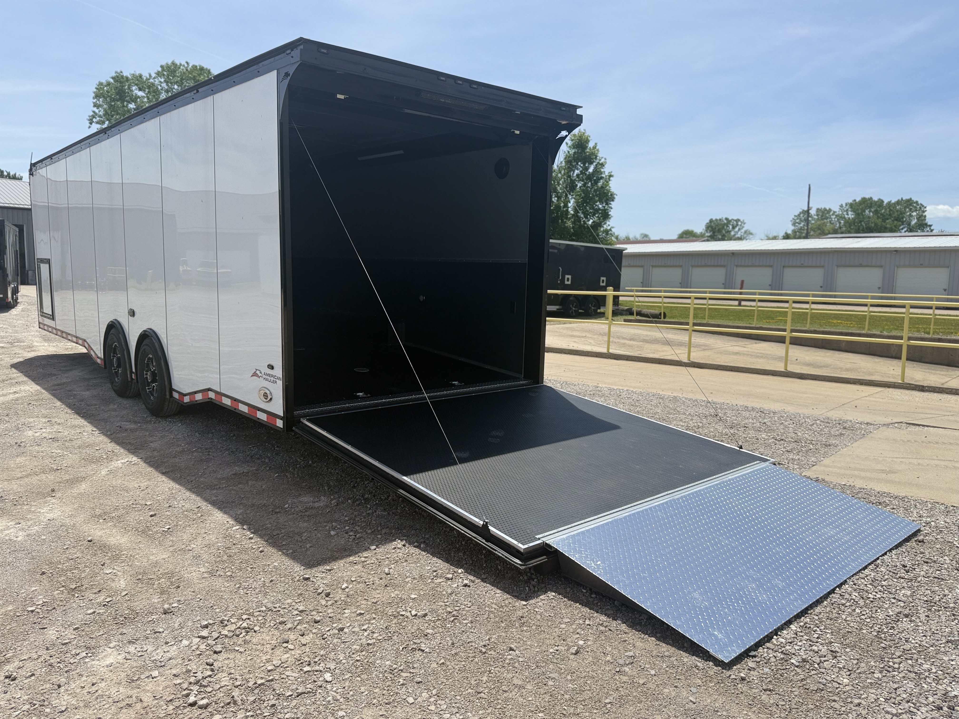 2026 American Hauler 8.5x28 Silver Hawk Tandem Axle Enclosed Race Car Hauler Trailer Cargo Trailer