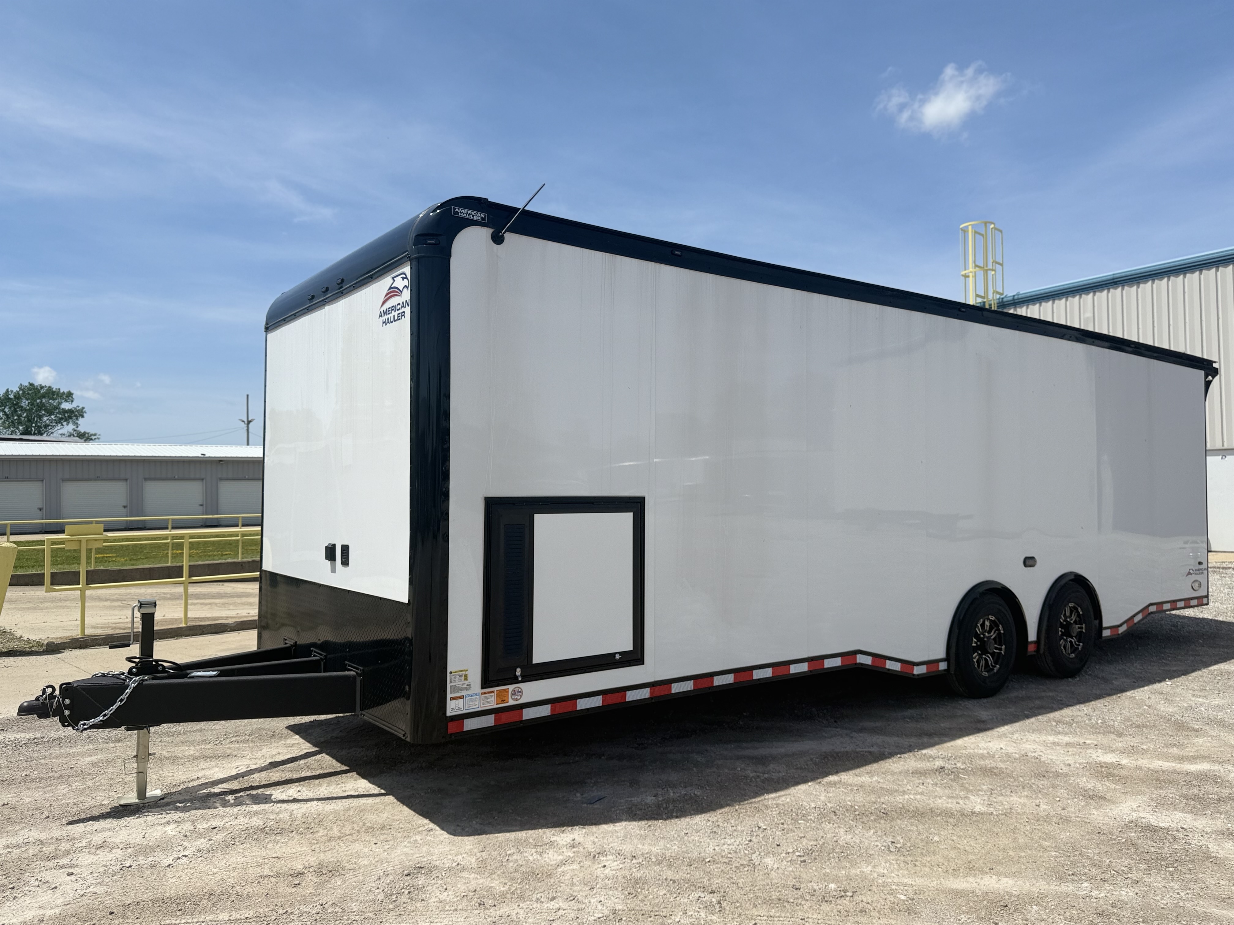 2026 American Hauler 8.5x28 Silver Hawk Tandem Axle Enclosed Race Car Hauler Trailer Cargo Trailer