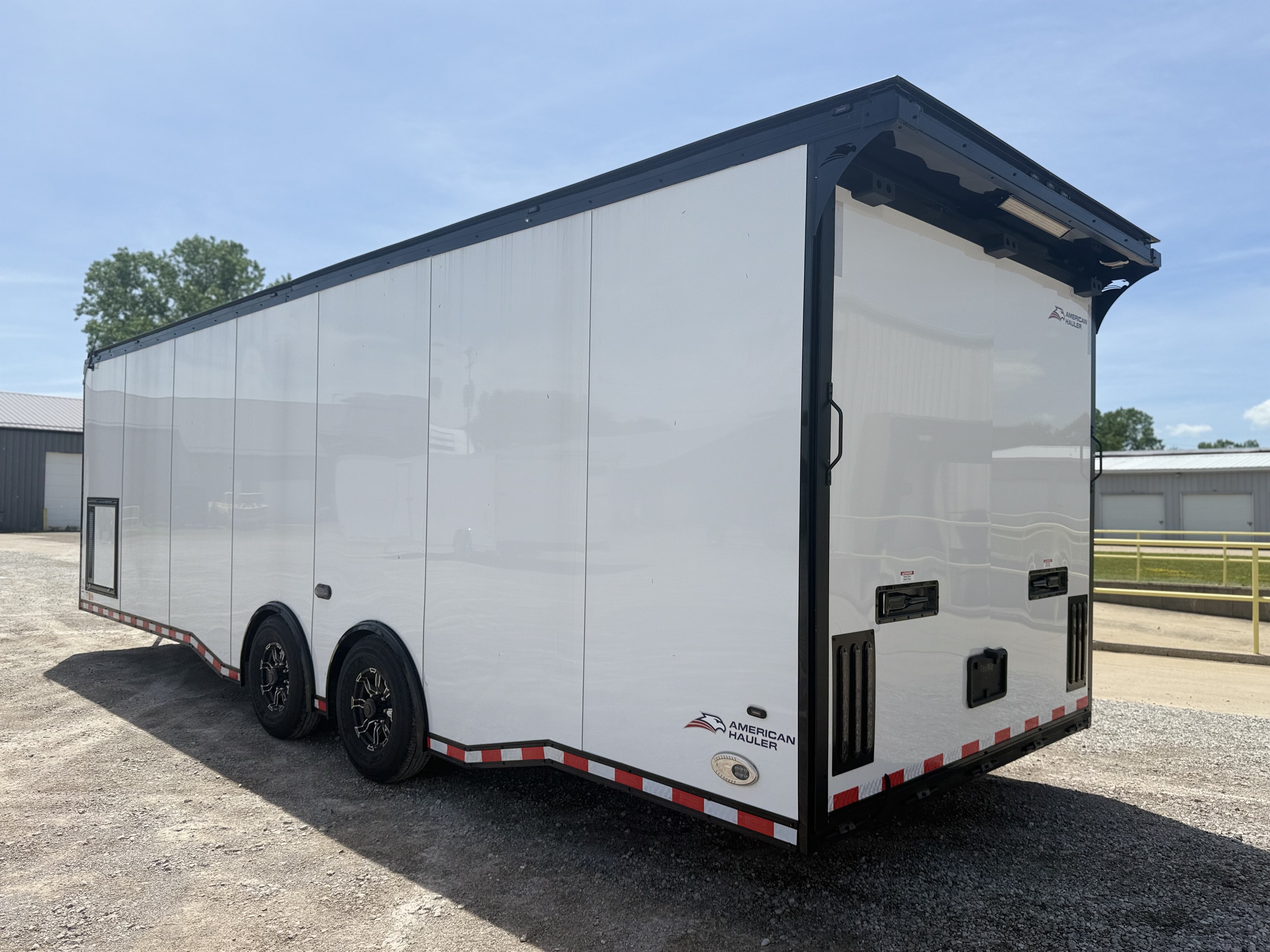 2026 American Hauler 8.5x28 Silver Hawk Tandem Axle Enclosed Race Car Hauler Trailer Cargo Trailer
