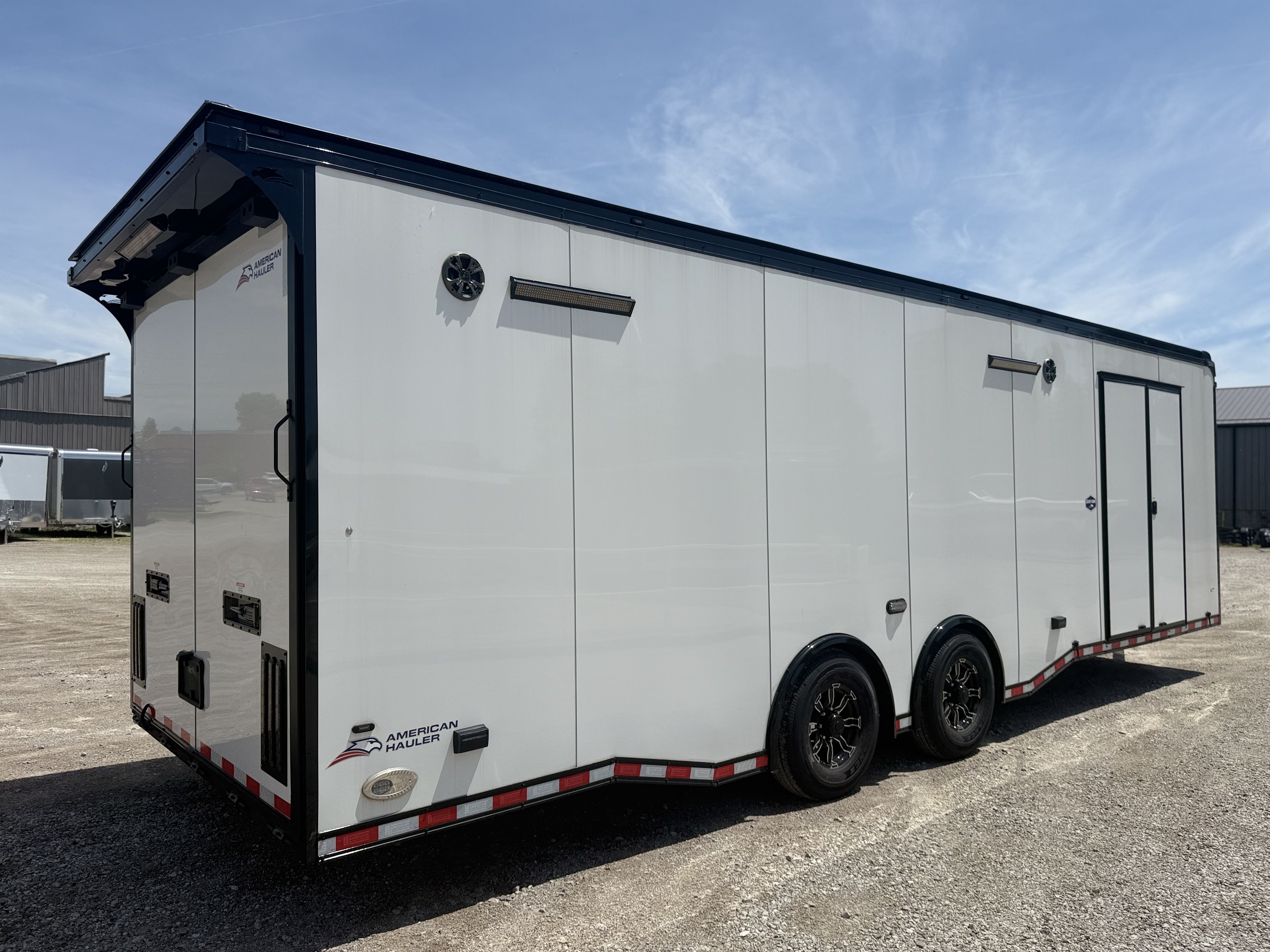 2026 American Hauler 8.5x28 Silver Hawk Tandem Axle Enclosed Race Car Hauler Trailer Cargo Trailer