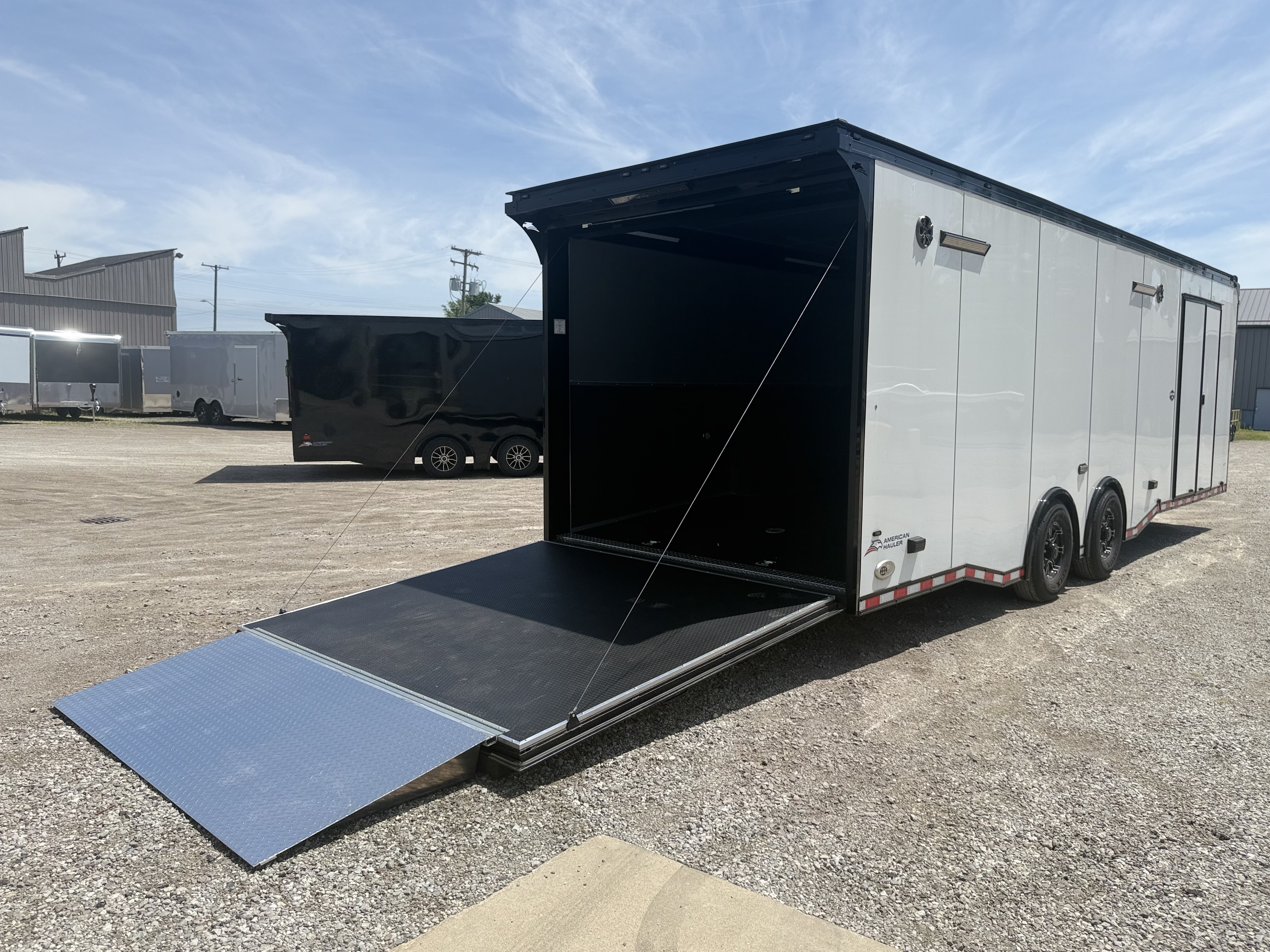 2026 American Hauler 8.5x28 Silver Hawk Tandem Axle Enclosed Race Car Hauler Trailer Cargo Trailer