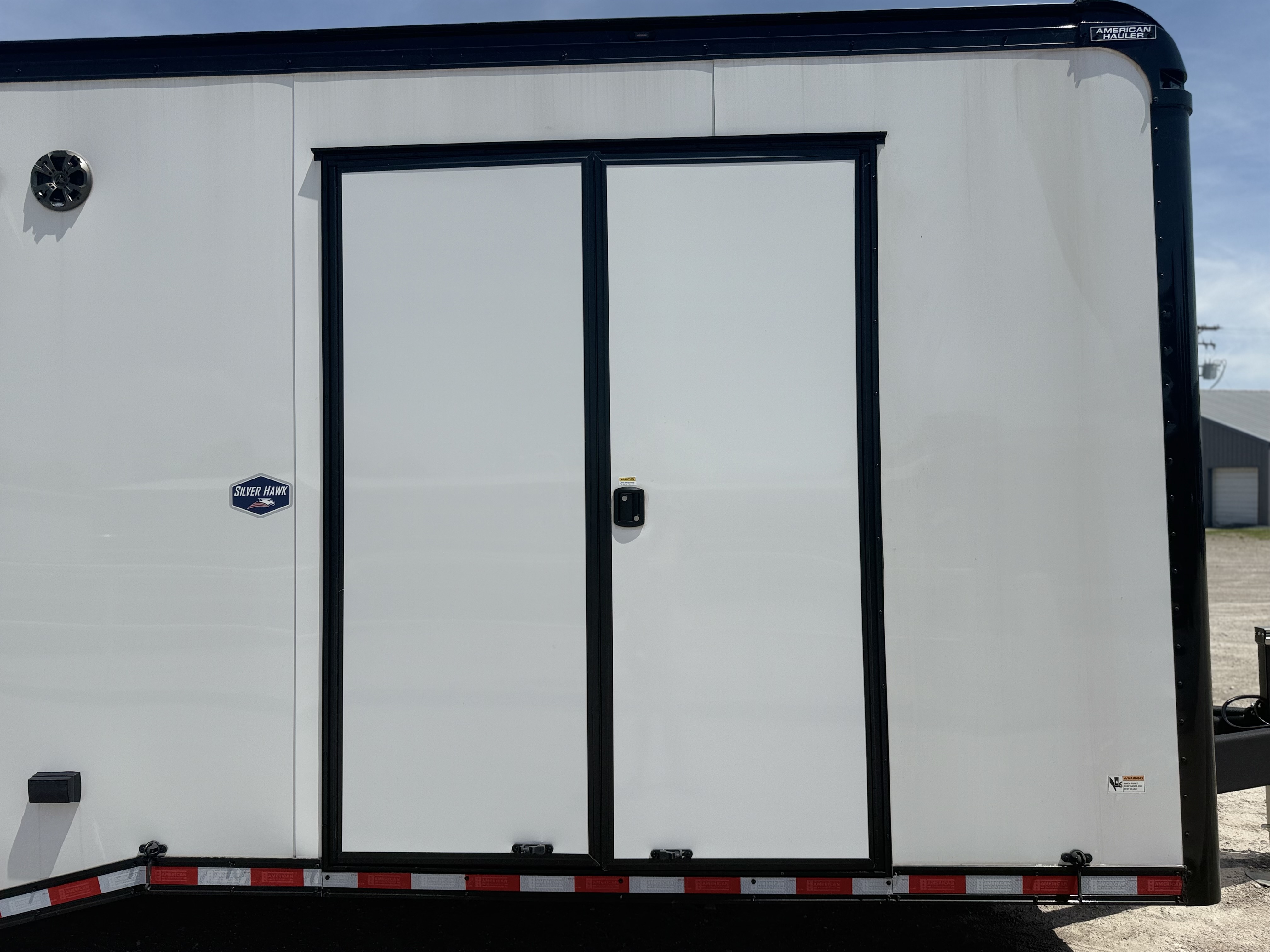 2026 American Hauler 8.5x28 Silver Hawk Tandem Axle Enclosed Race Car Hauler Trailer Cargo Trailer