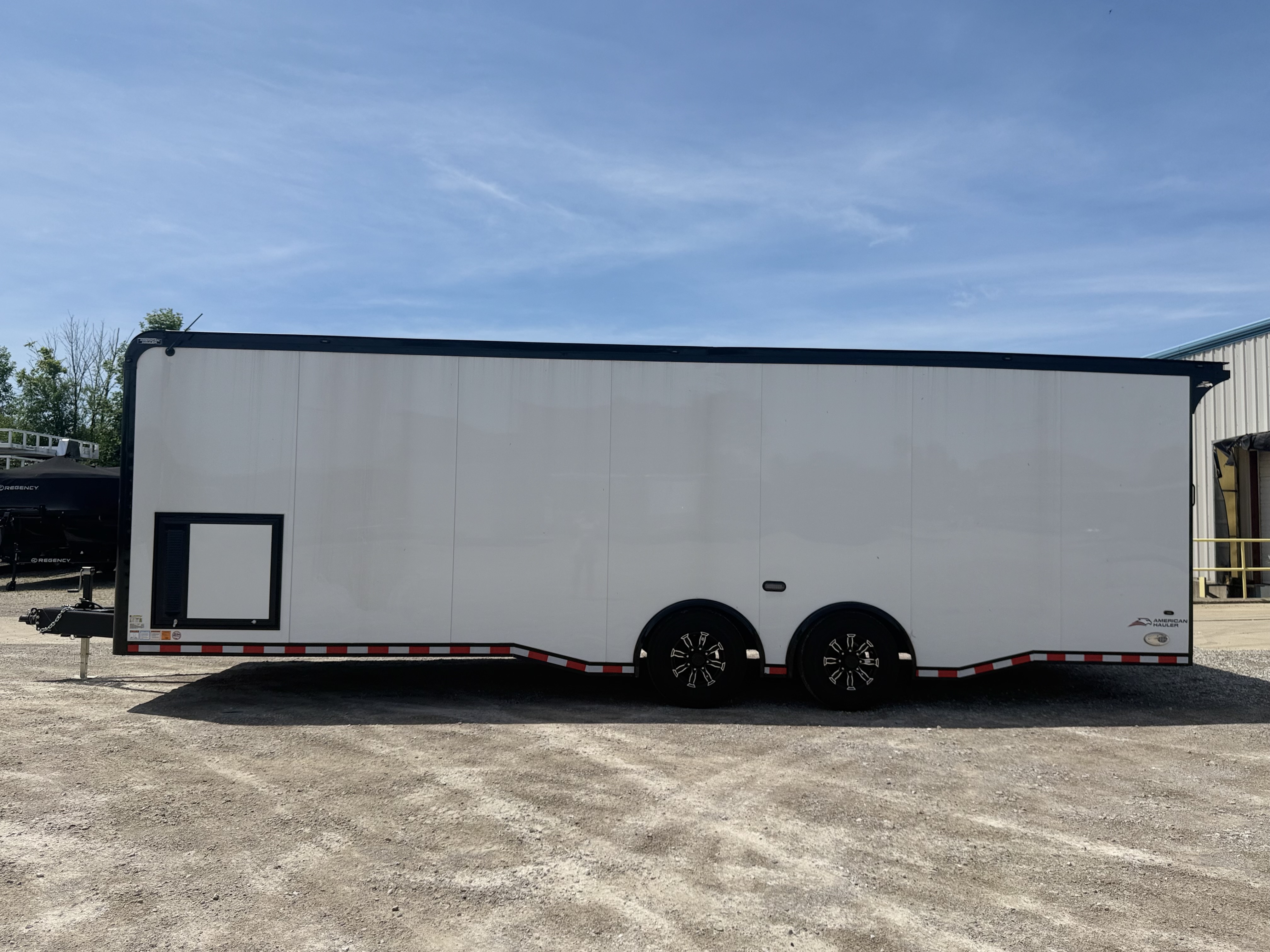 2026 American Hauler 8.5x28 Silver Hawk Tandem Axle Enclosed Race Car Hauler Trailer Cargo Trailer