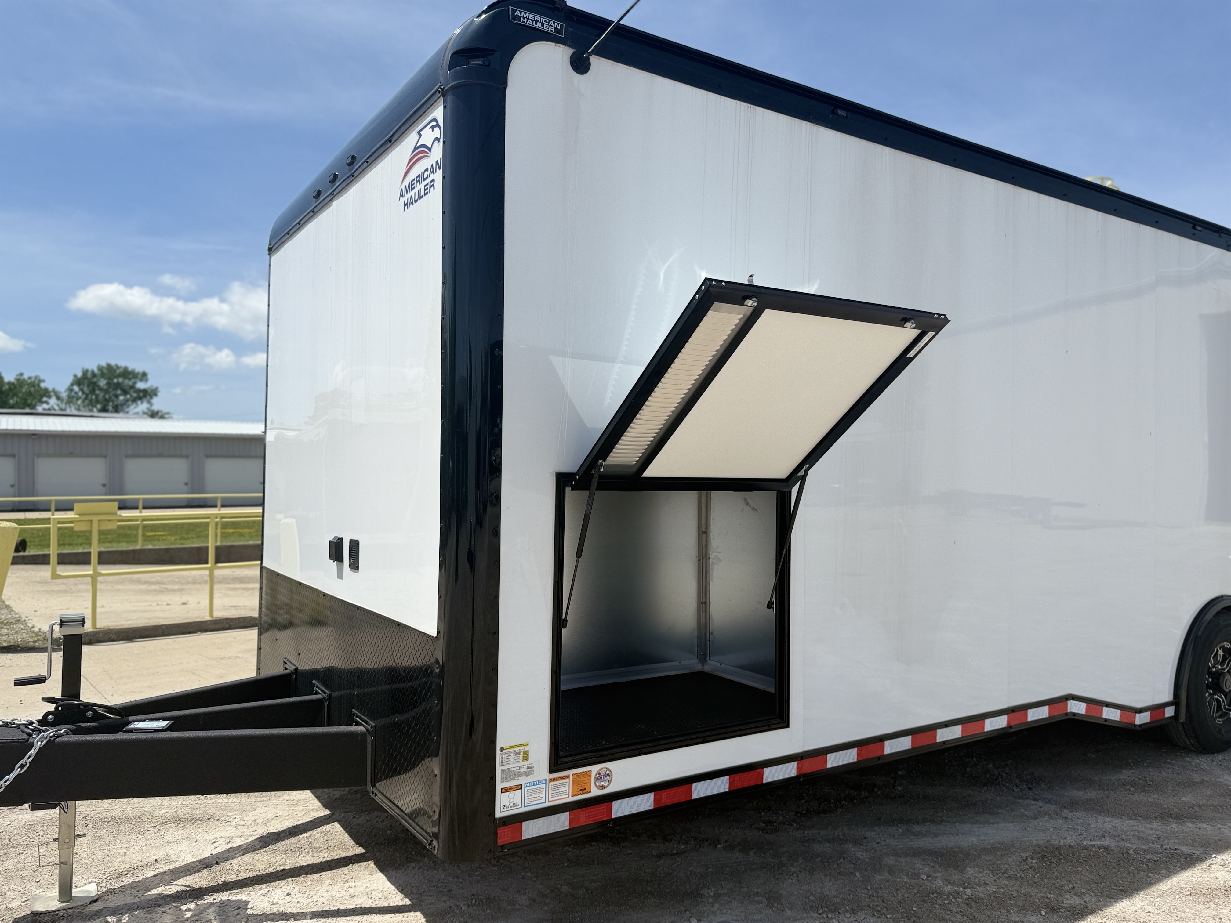 2026 American Hauler 8.5x28 Silver Hawk Tandem Axle Enclosed Race Car Hauler Trailer Cargo Trailer