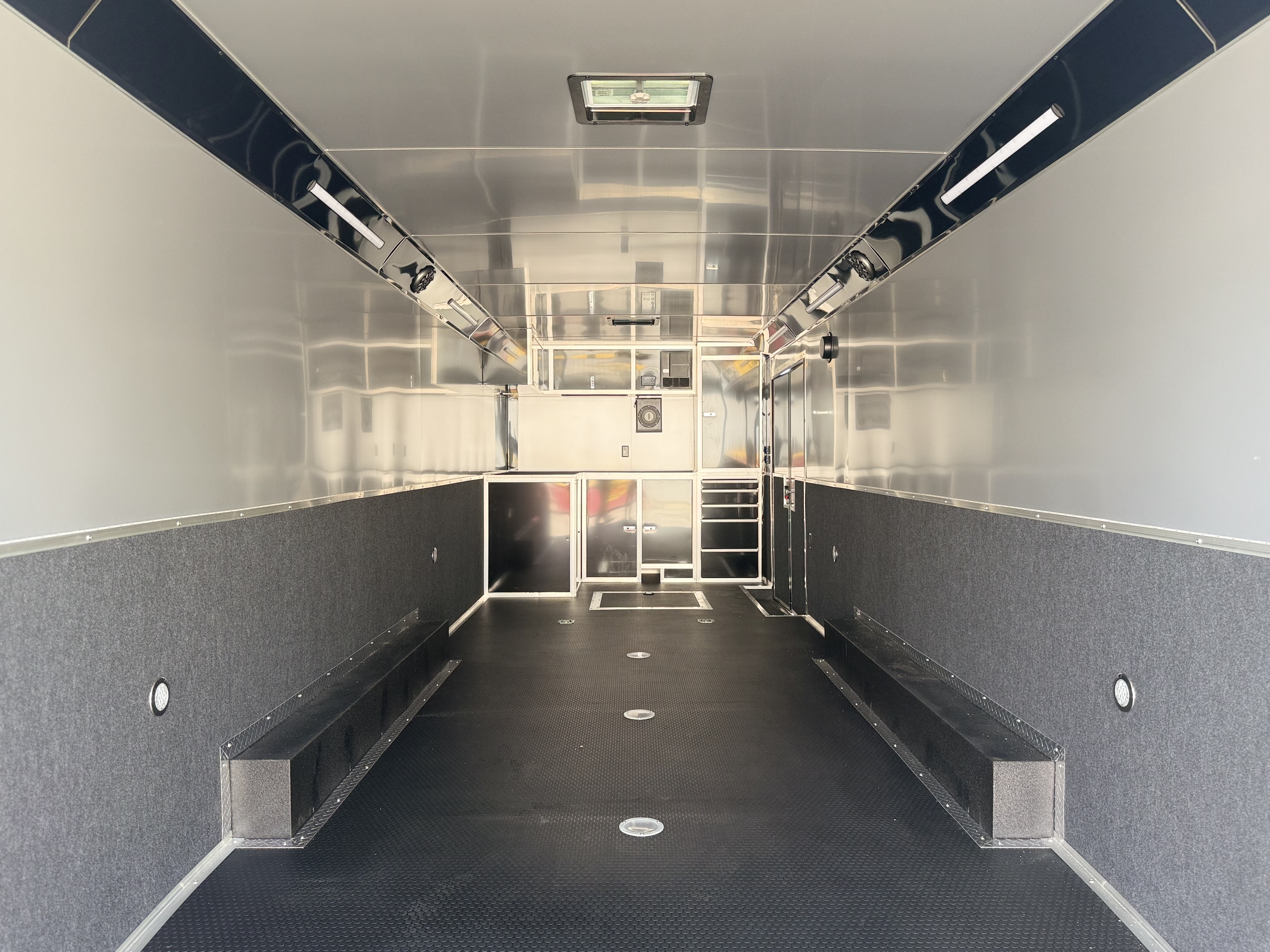 2026 American Hauler 8.5x28 Silver Hawk Tandem Axle Enclosed Race Car Hauler Trailer Cargo Trailer