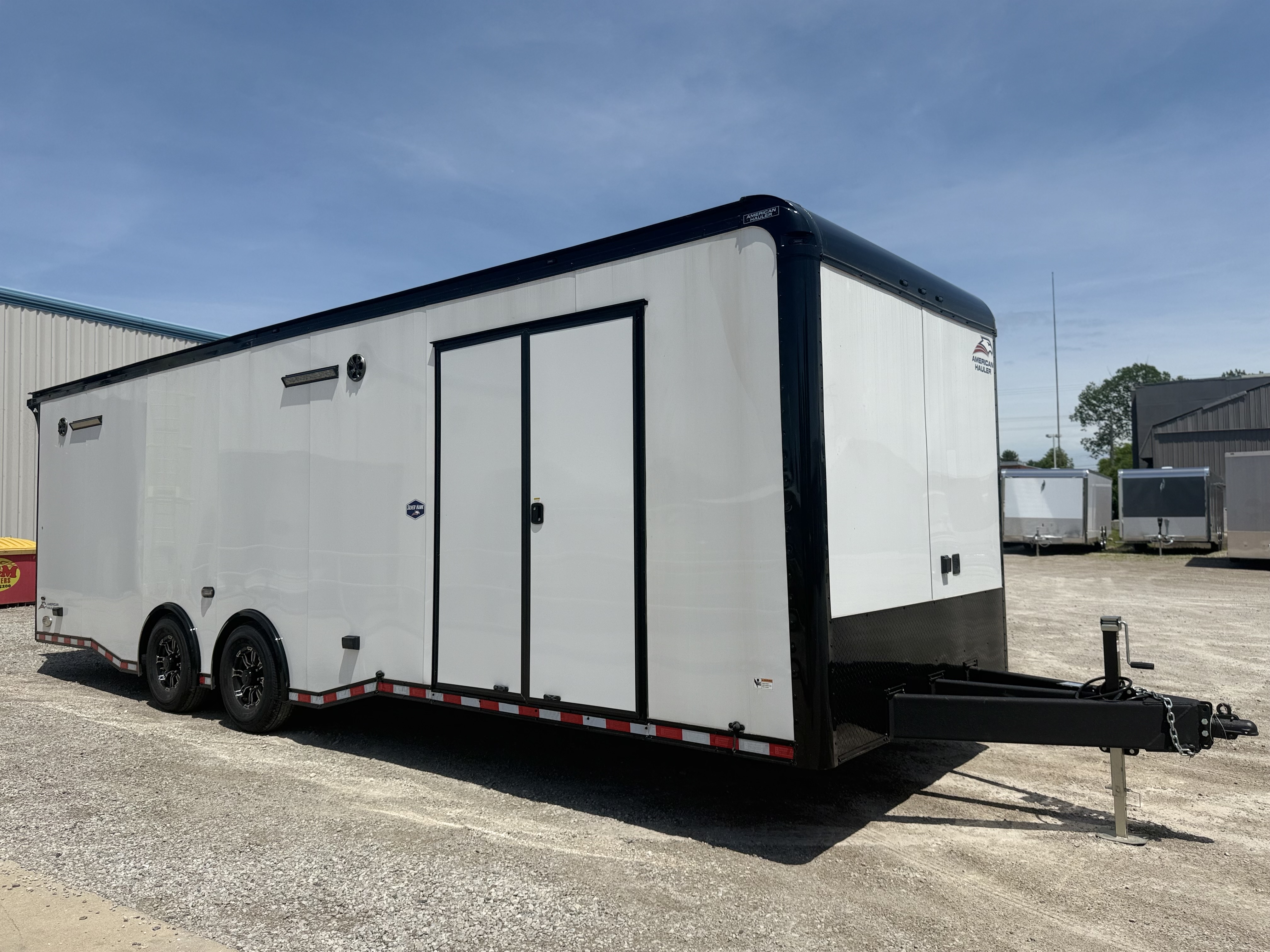 2026 American Hauler 8.5x28 Silver Hawk Tandem Axle Enclosed Race Car Hauler Trailer Cargo Trailer