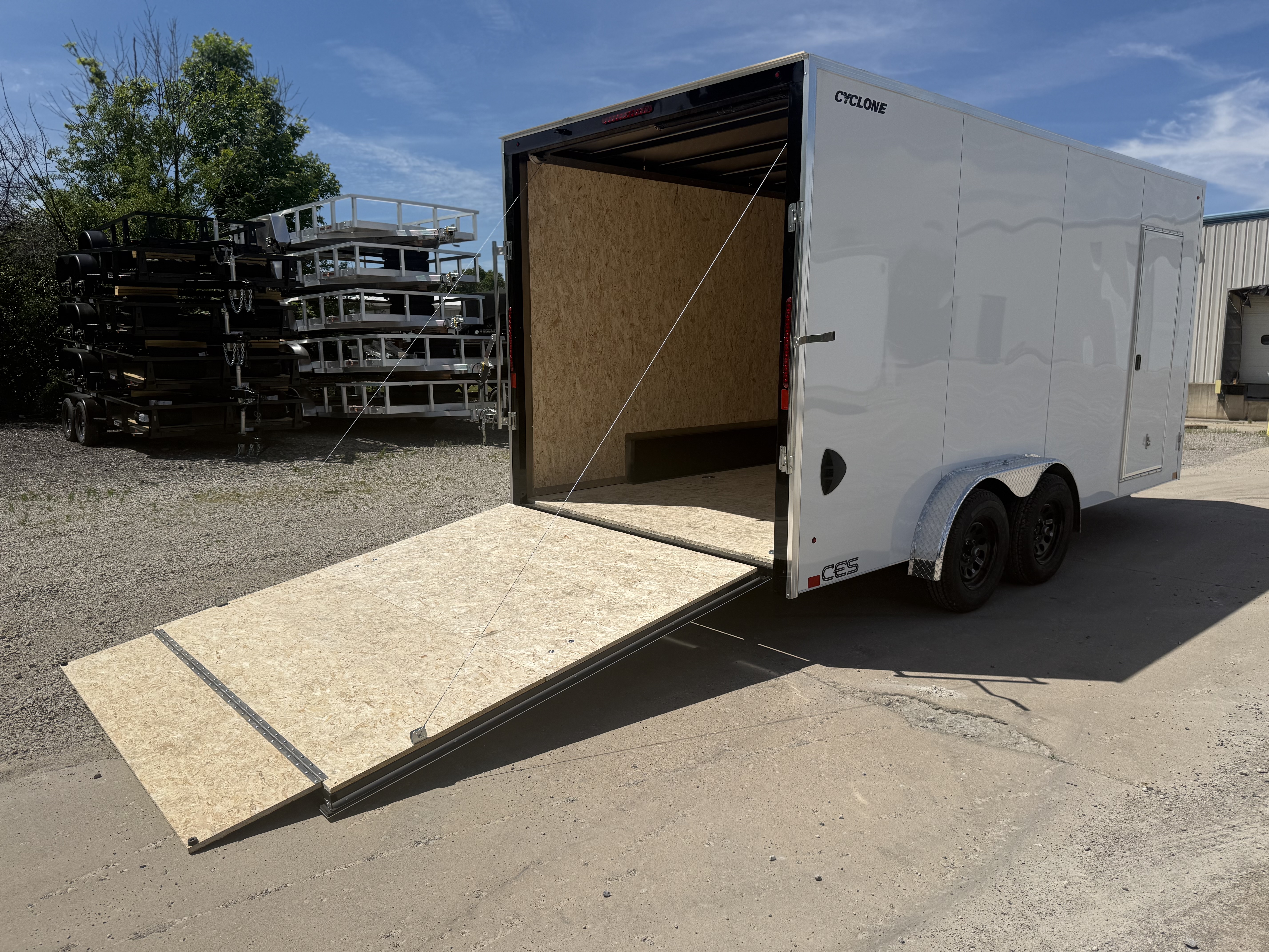 2027 Legend 7.5x18 Cyclone Steel V-Nose Tandem Axle Enclosed Cargo Trailer Cargo Trailer