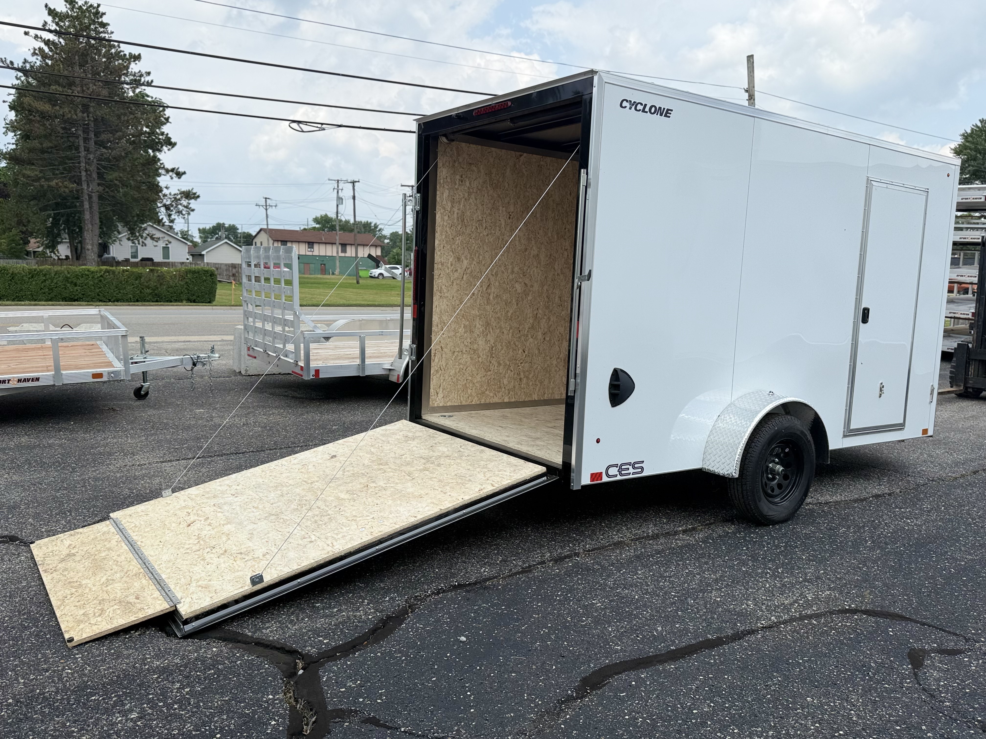 2027 Legend 6x13 Cyclone Steel V-Nose Single Axle Enclosed Cargo Trailer Cargo Trailer
