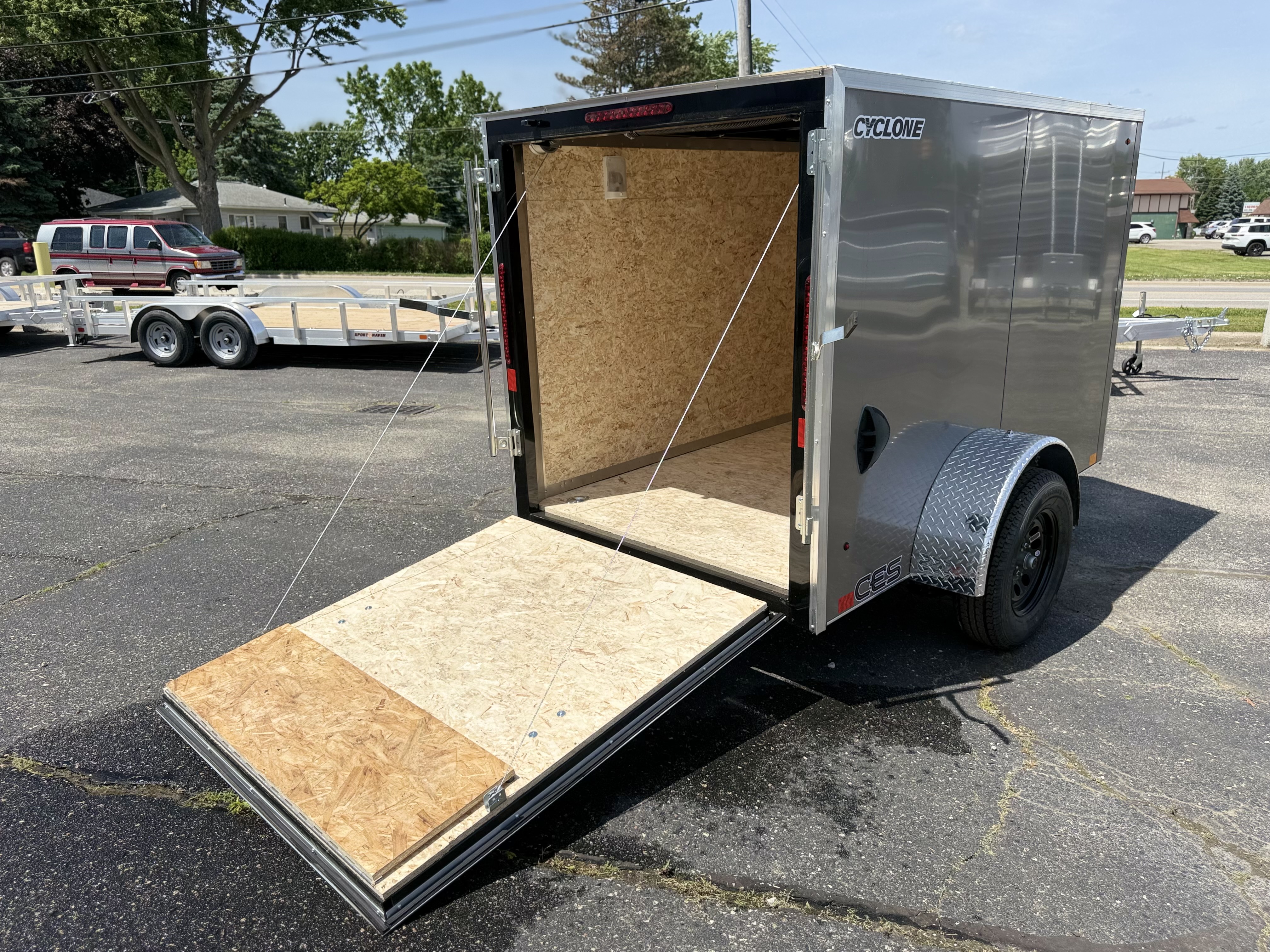 2027 Legend 5x9 Cyclone Steel V-Nose Single Axle Enclosed Cargo Trailer Cargo Trailer