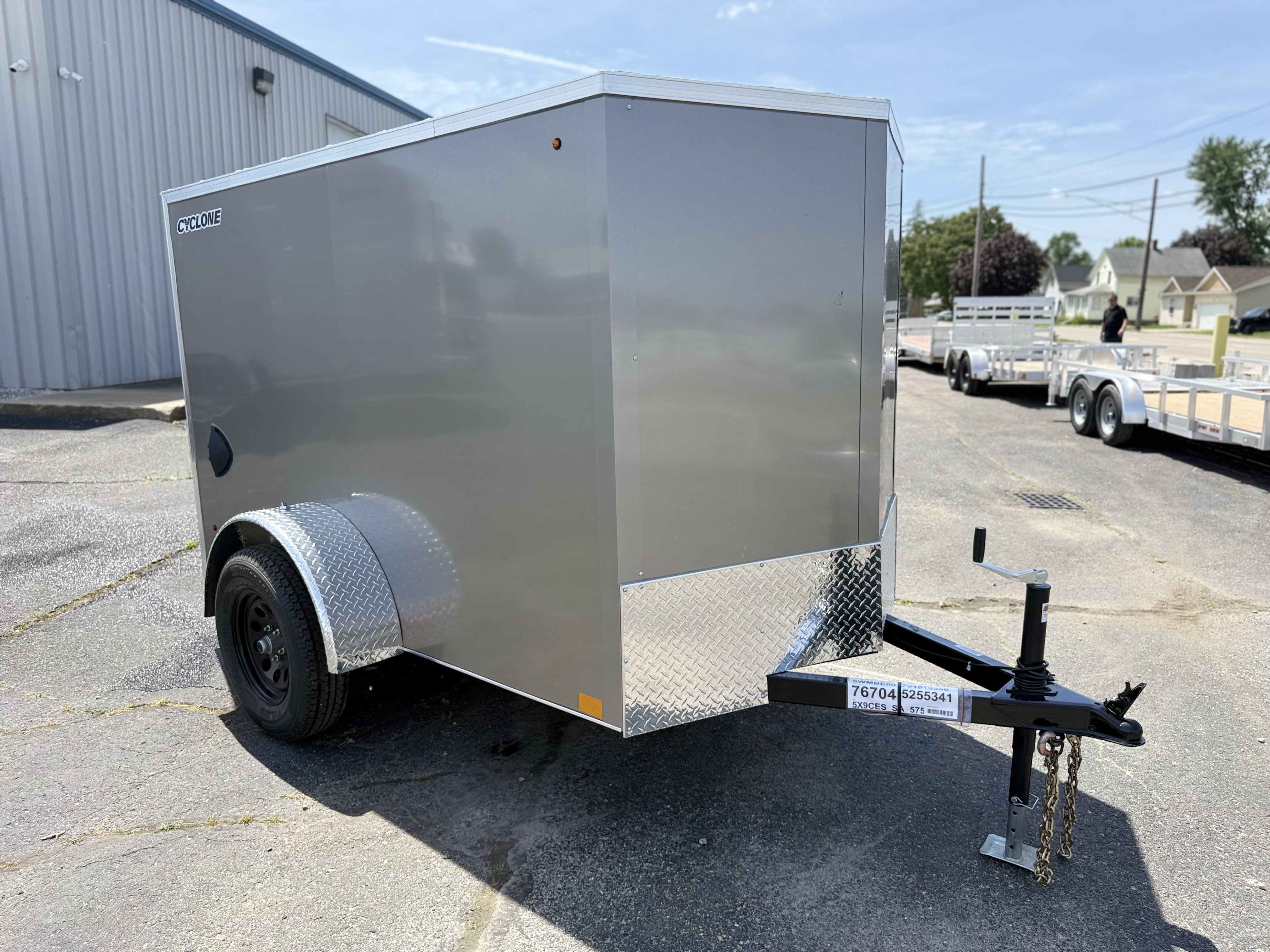 2027 Legend 5x9 Cyclone Steel V-Nose Single Axle Enclosed Cargo Trailer Cargo Trailer