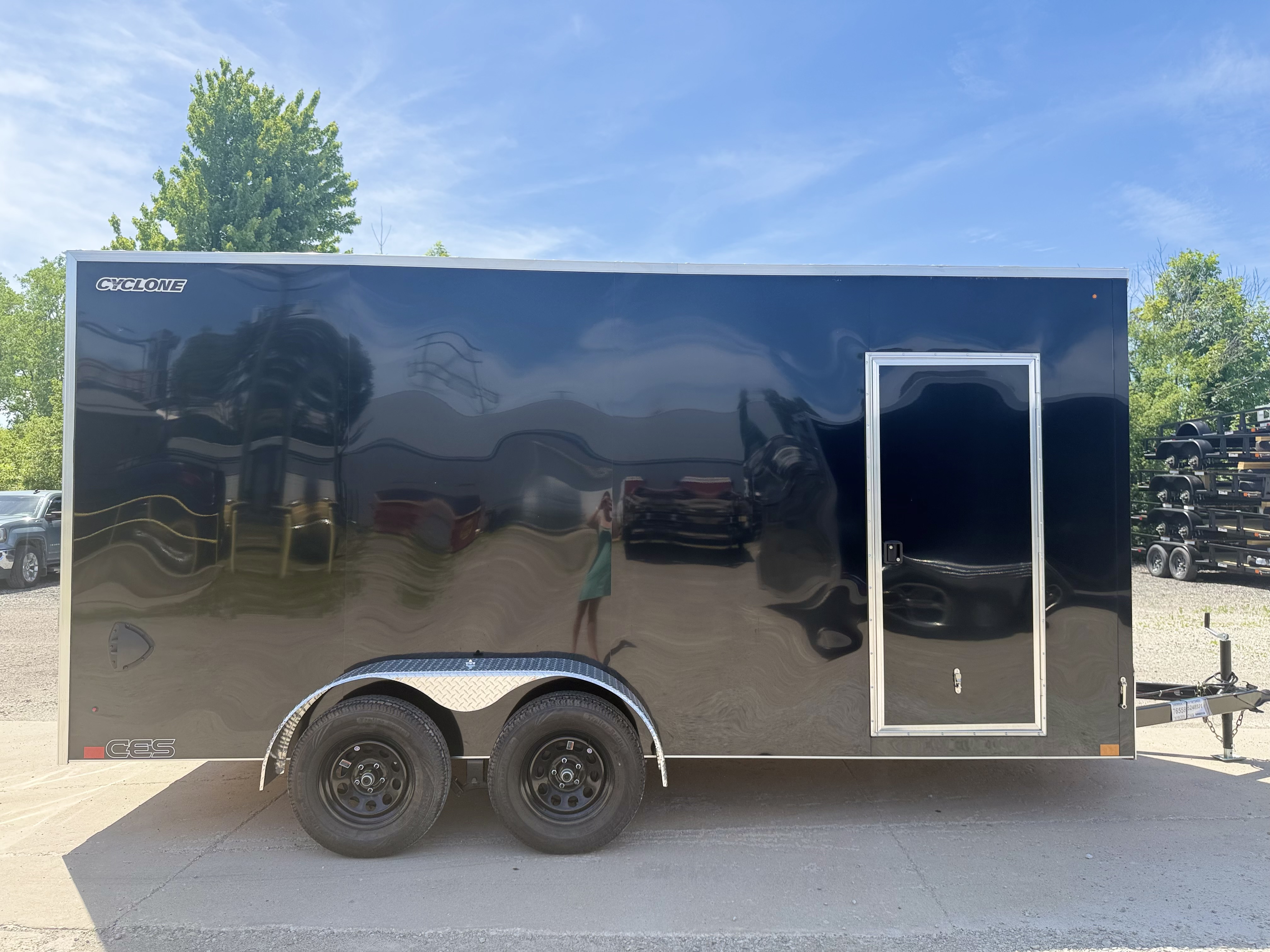 2027 Legend 7X18 Cyclone Steel V-Nose Tandem Axle Enclosed Cargo Trailer Cargo Trailer