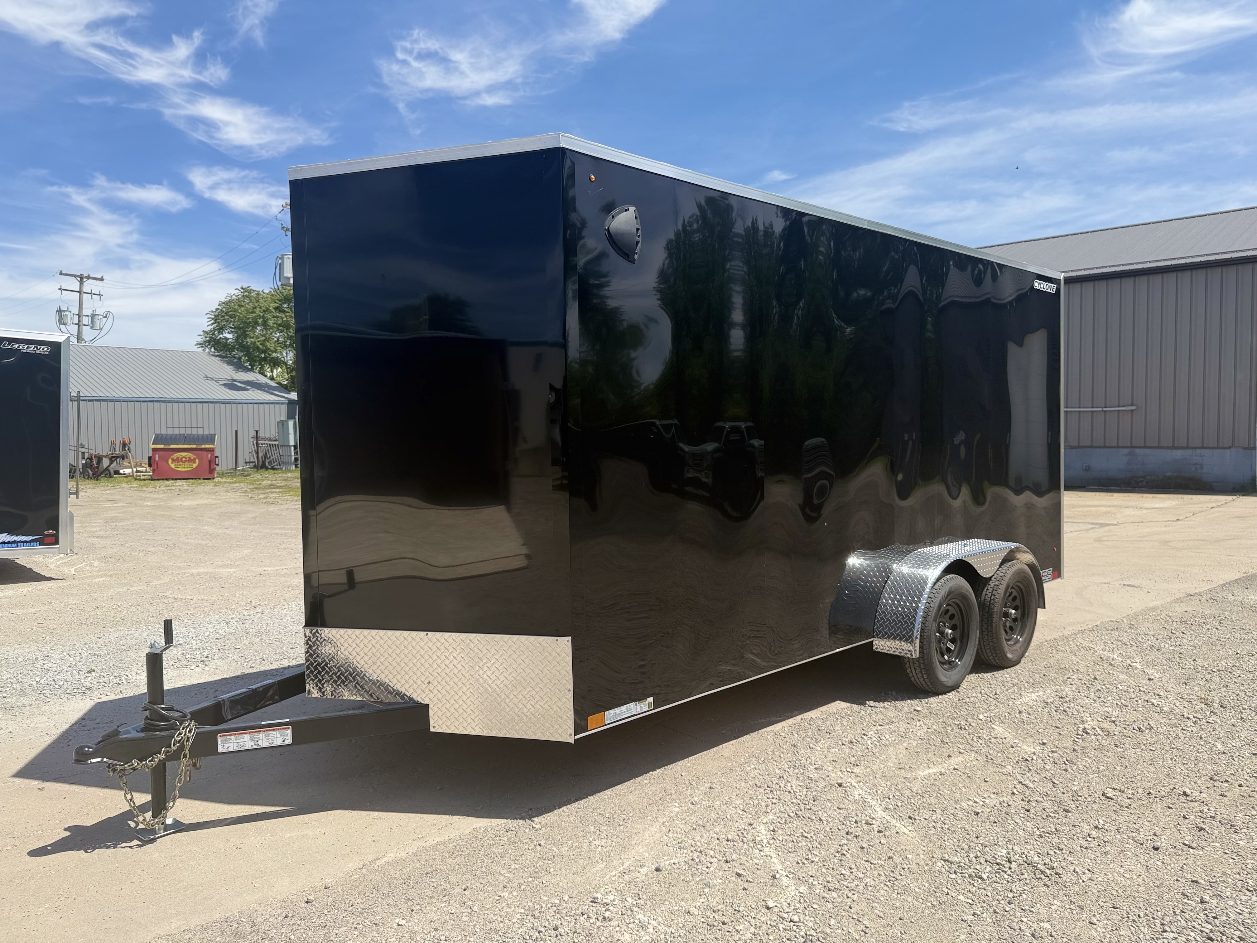 2027 Legend 7X18 Cyclone Steel V-Nose Tandem Axle Enclosed Cargo Trailer Cargo Trailer