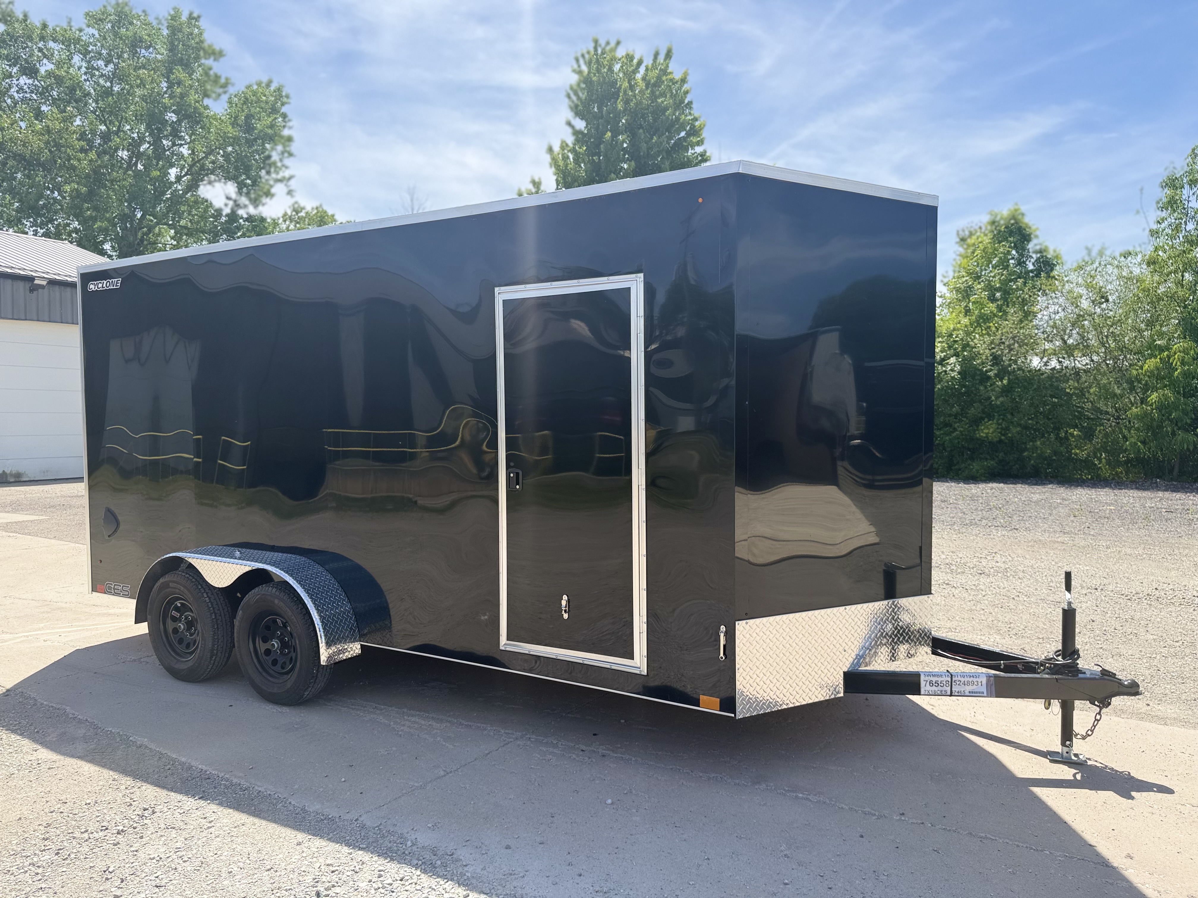 2027 Legend 7X18 Cyclone Steel V-Nose Tandem Axle Enclosed Cargo Trailer Cargo Trailer