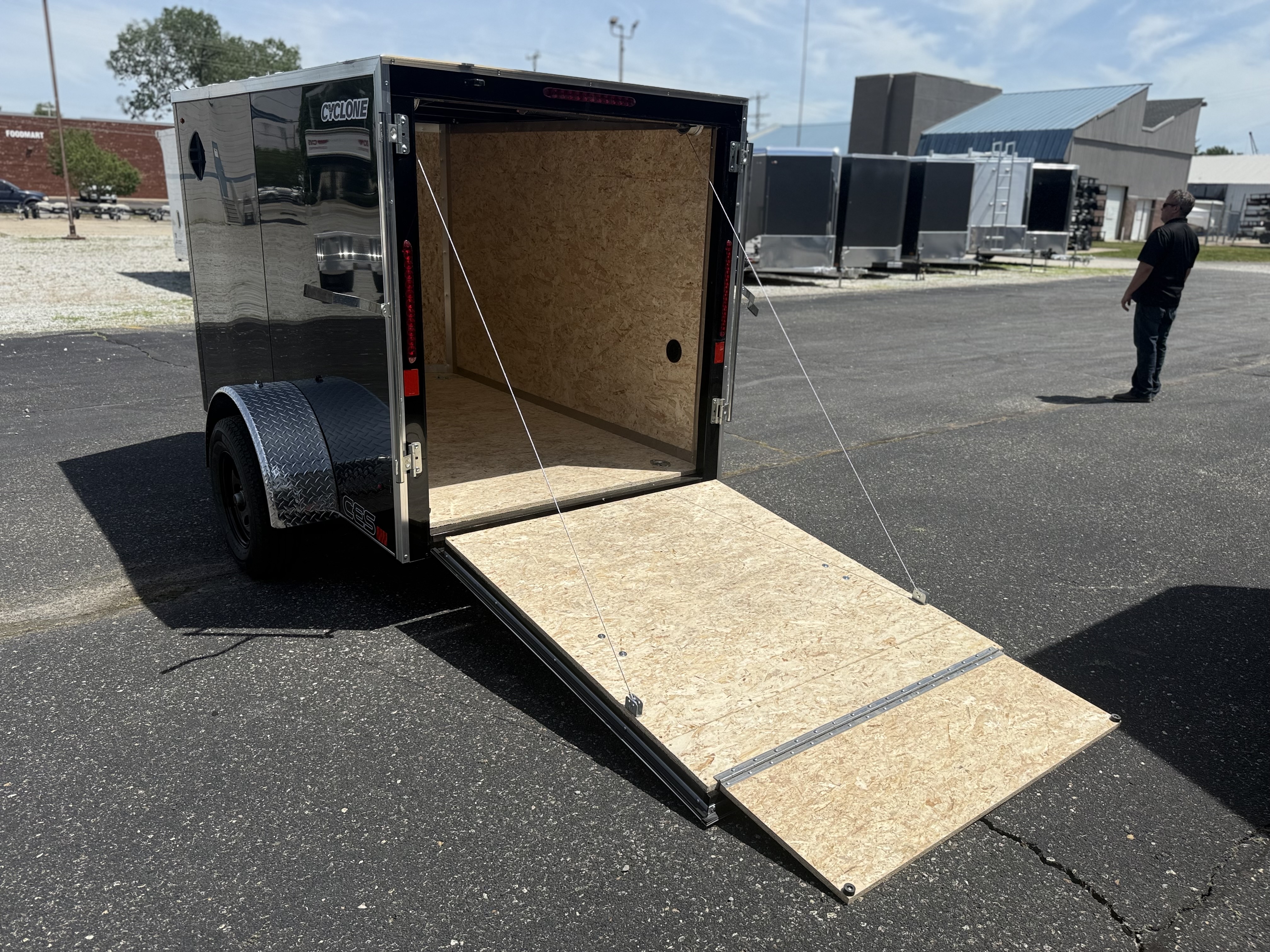 2027 Legend 5x9 Cyclone Steel V-Nose Single Axle Enclosed Cargo Trailer Cargo Trailer