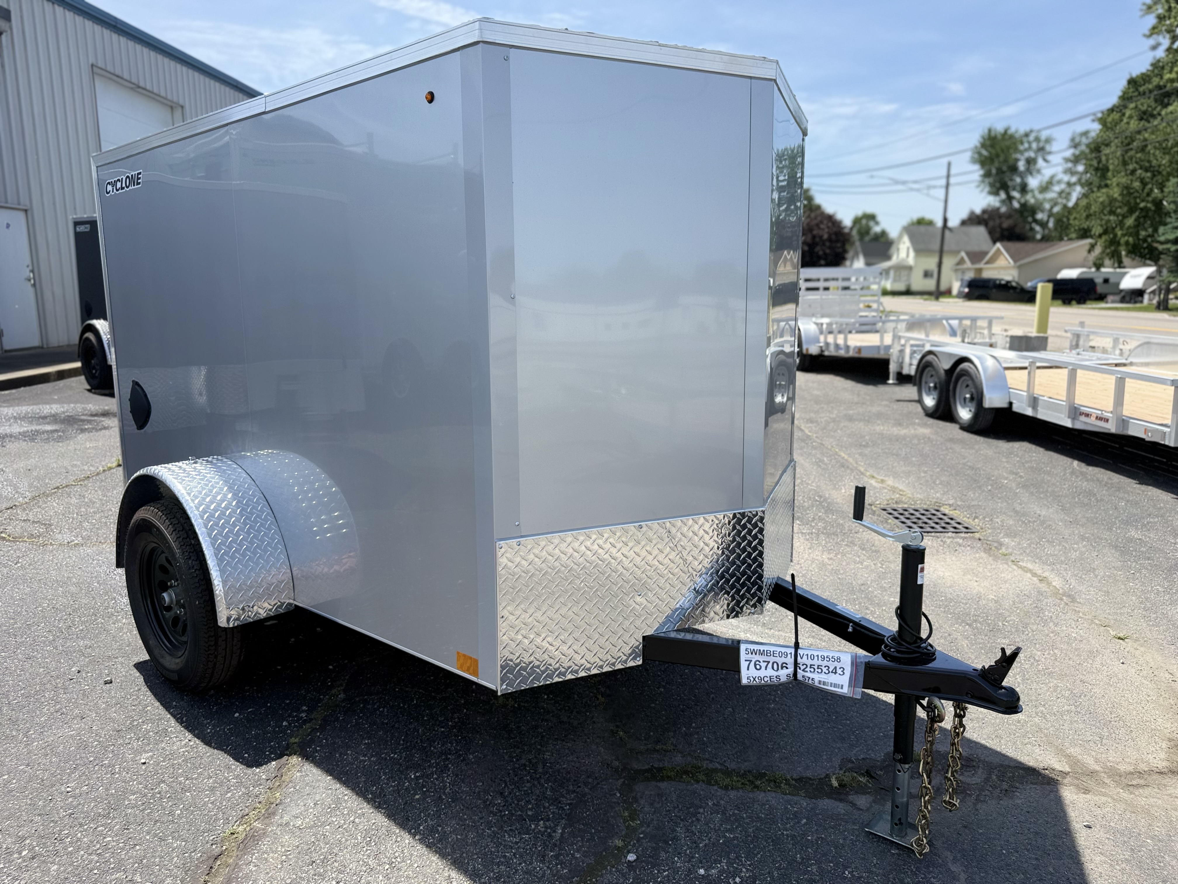 2027 Legend 5x9 Cyclone Steel V-Nose Single Axle Enclosed Cargo Trailer Cargo Trailer