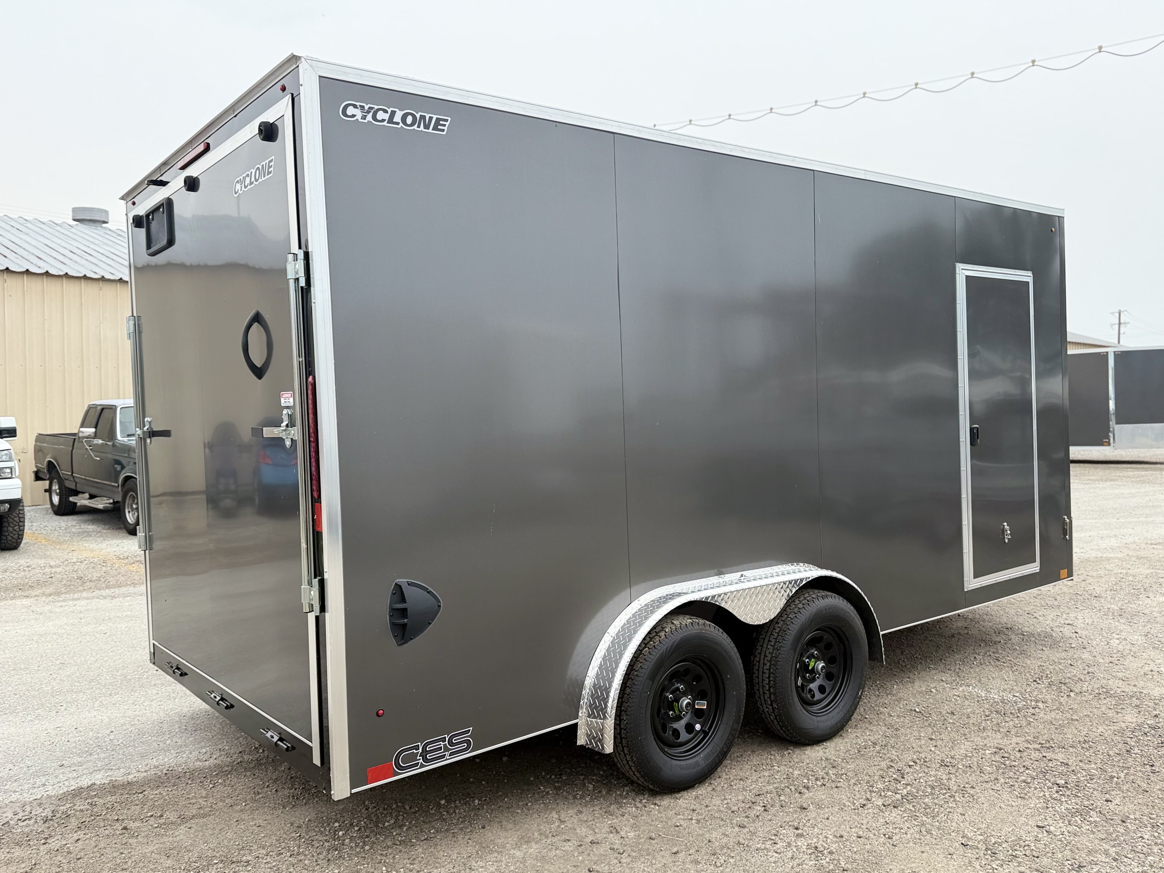 2027 Legend 7.5x18 Cyclone Steel V-Nose Tandem Axle Enclosed Cargo Trailer Cargo Trailer