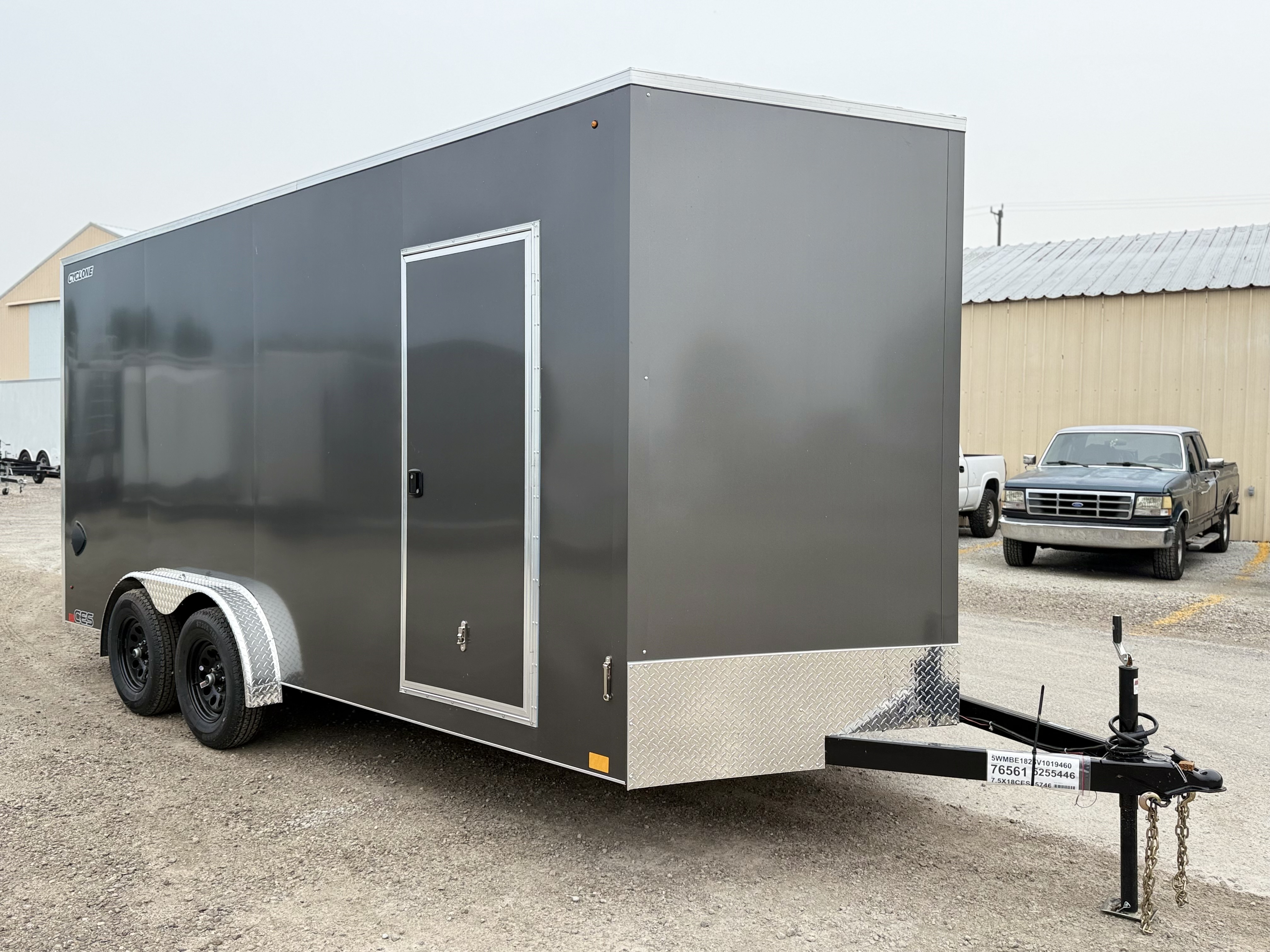 2027 Legend 7.5x18 Cyclone Steel V-Nose Tandem Axle Enclosed Cargo Trailer Cargo Trailer