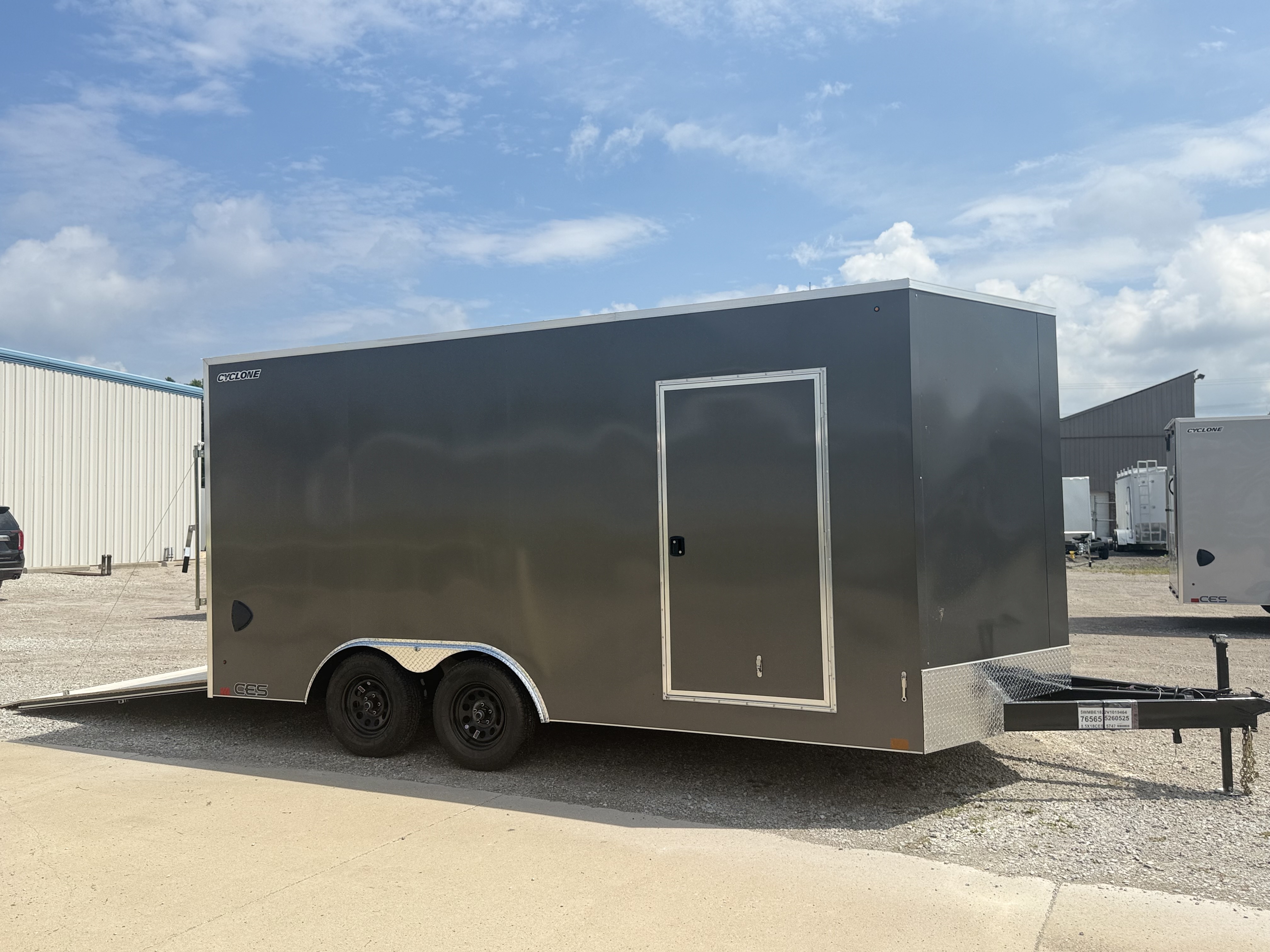 2027 Legend 8.5 x 18 Cyclone Steel V-Nose Tandem Axle Enclosed Cargo Trailer Cargo Trailer