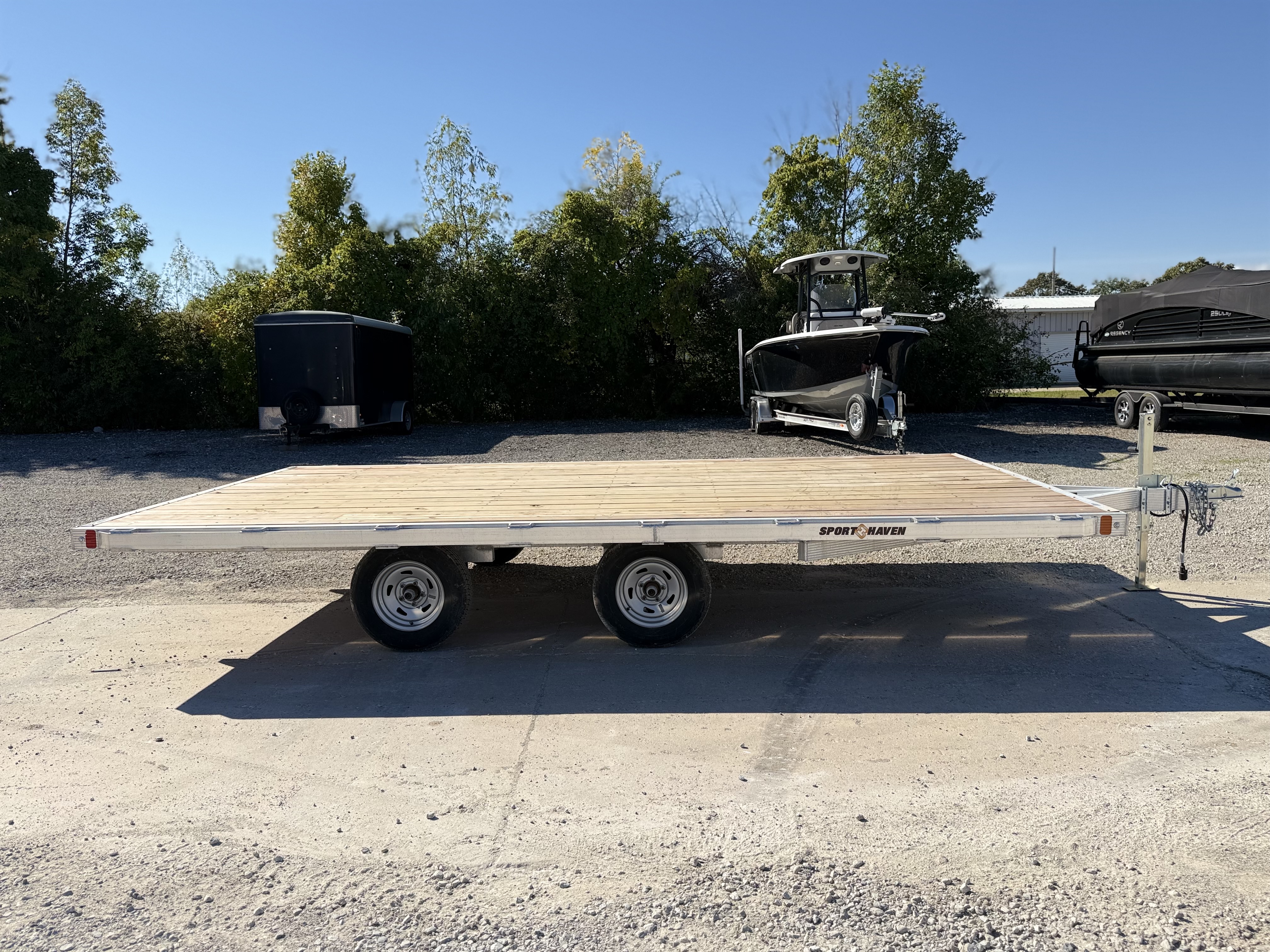 2026 Sport Haven 16’ 6.4K Tandem Axle Aluminum Deckover Utility Trailer Utility Trailer