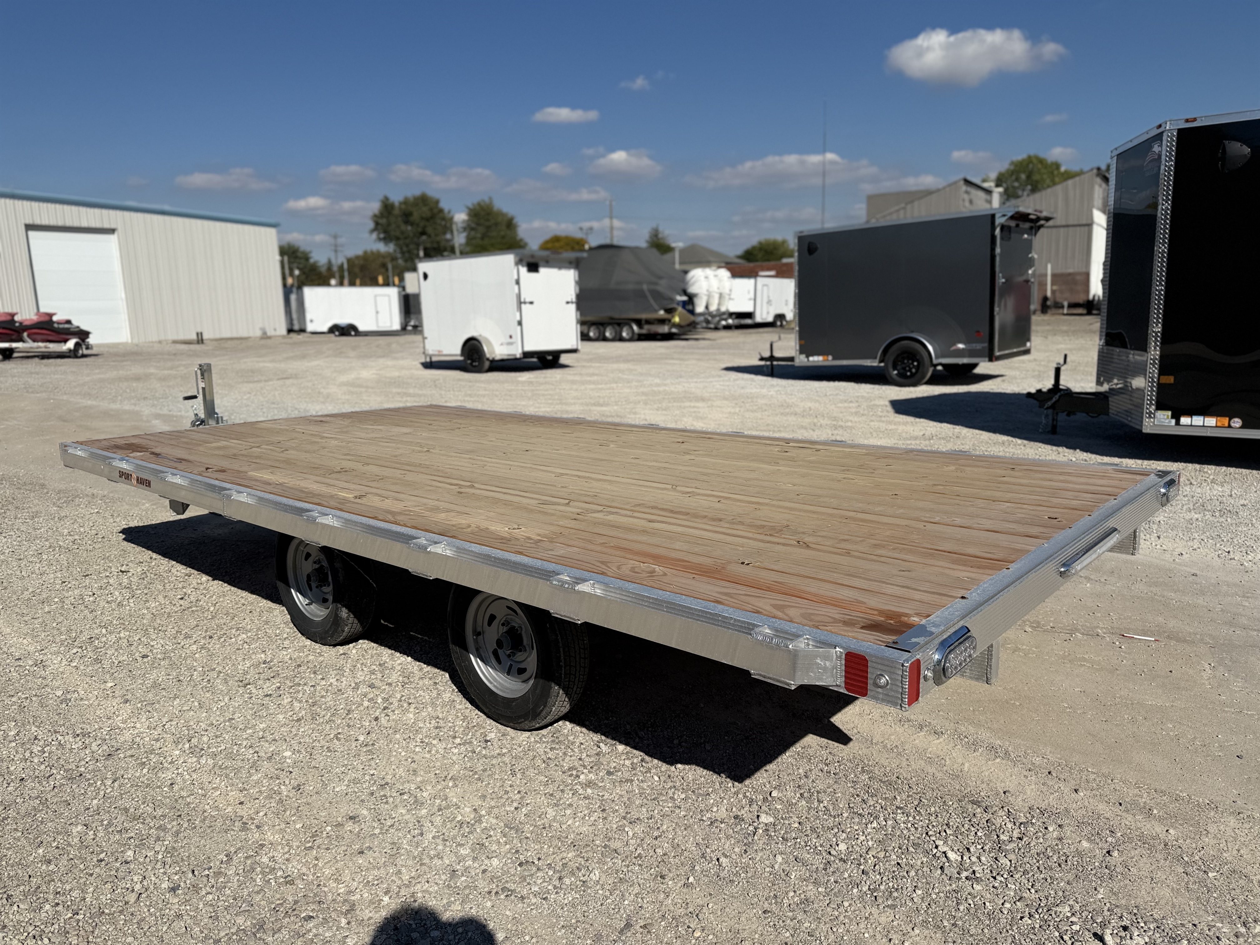 2026 Sport Haven 16’ 6.4K Tandem Axle Aluminum Deckover Utility Trailer Utility Trailer