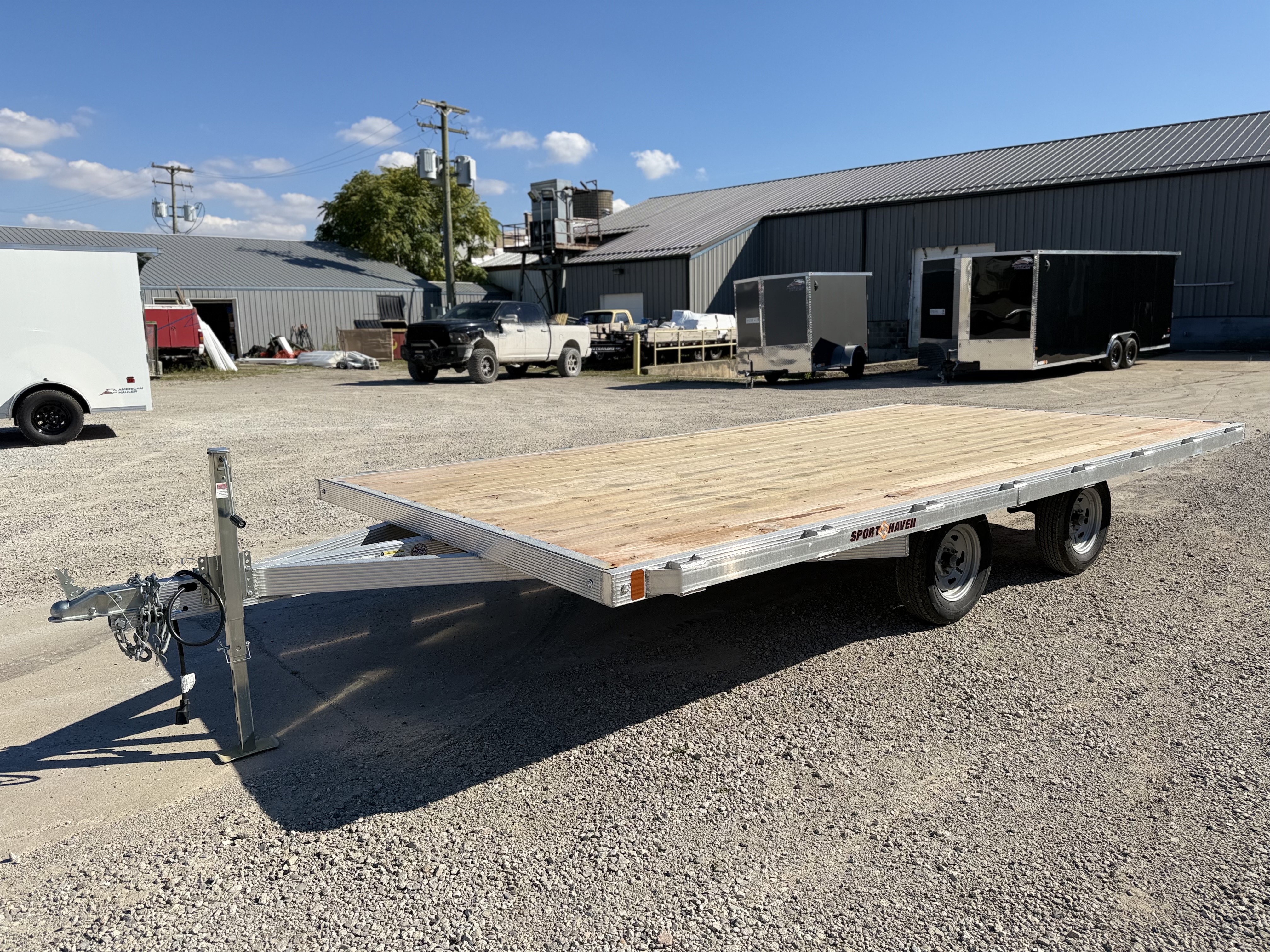2026 Sport Haven 16’ 6.4K Tandem Axle Aluminum Deckover Utility Trailer Utility Trailer