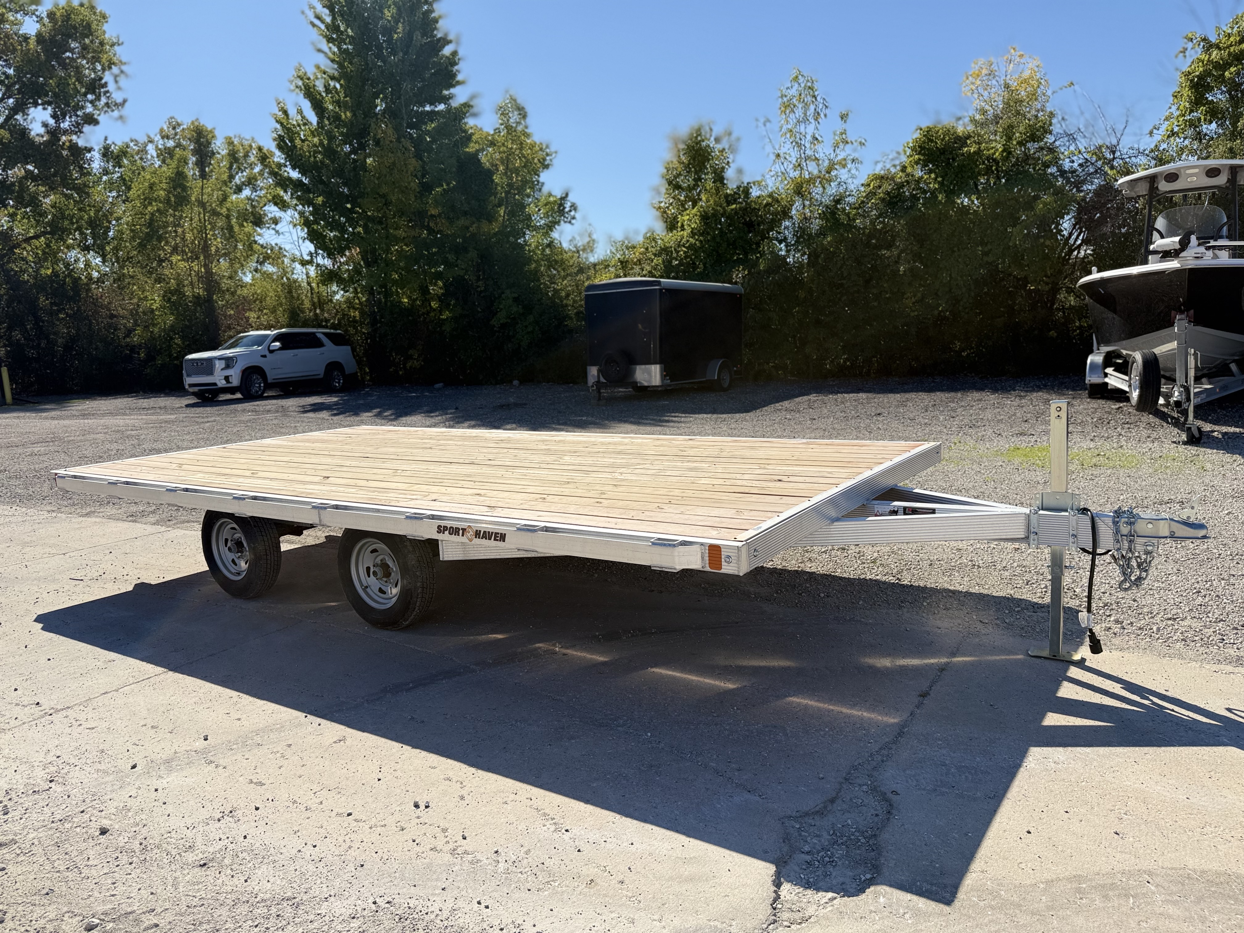 2026 Sport Haven 16’ 6.4K Tandem Axle Aluminum Deckover Utility Trailer Utility Trailer