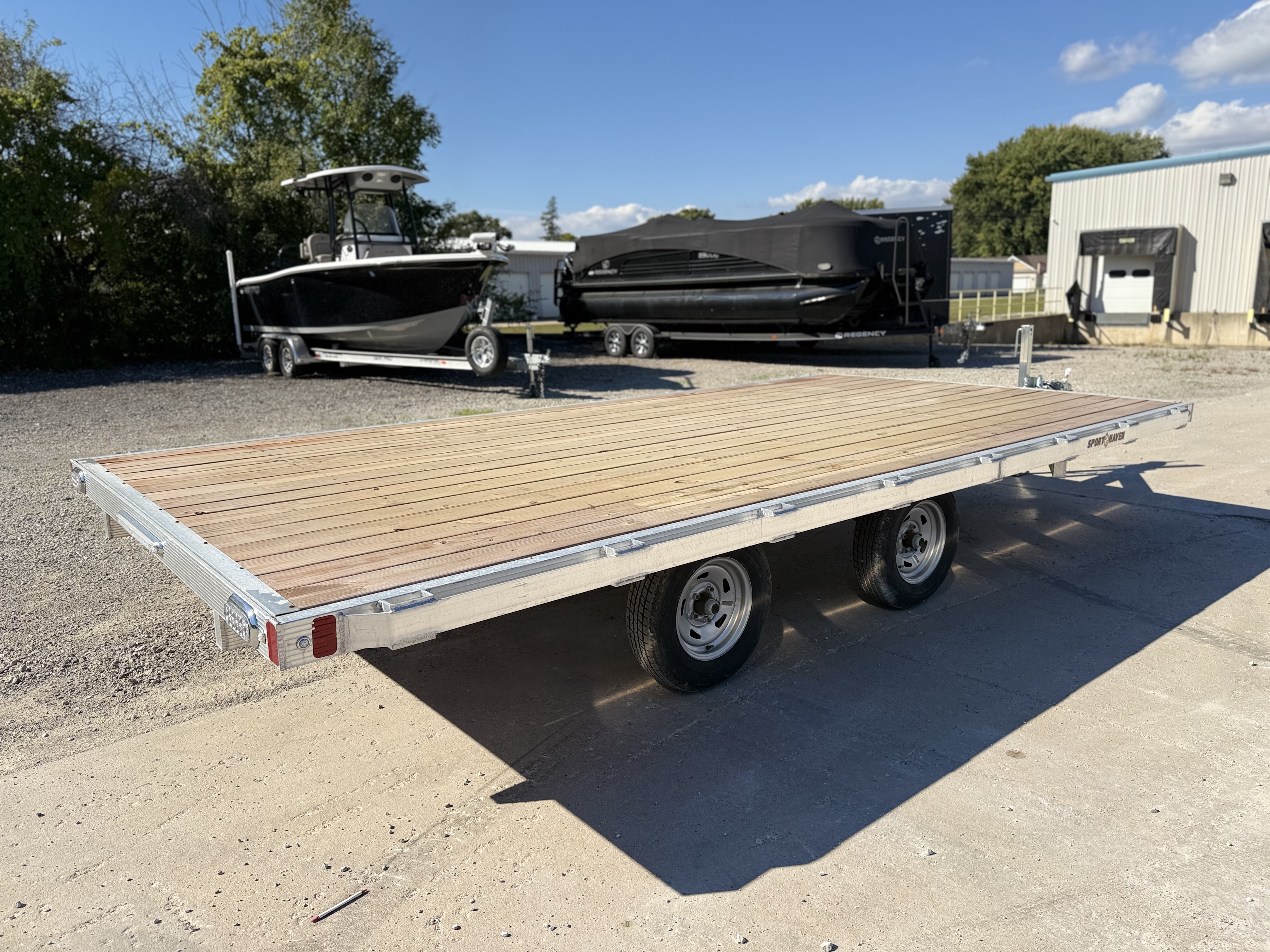 2026 Sport Haven 16’ 6.4K Tandem Axle Aluminum Deckover Utility Trailer Utility Trailer