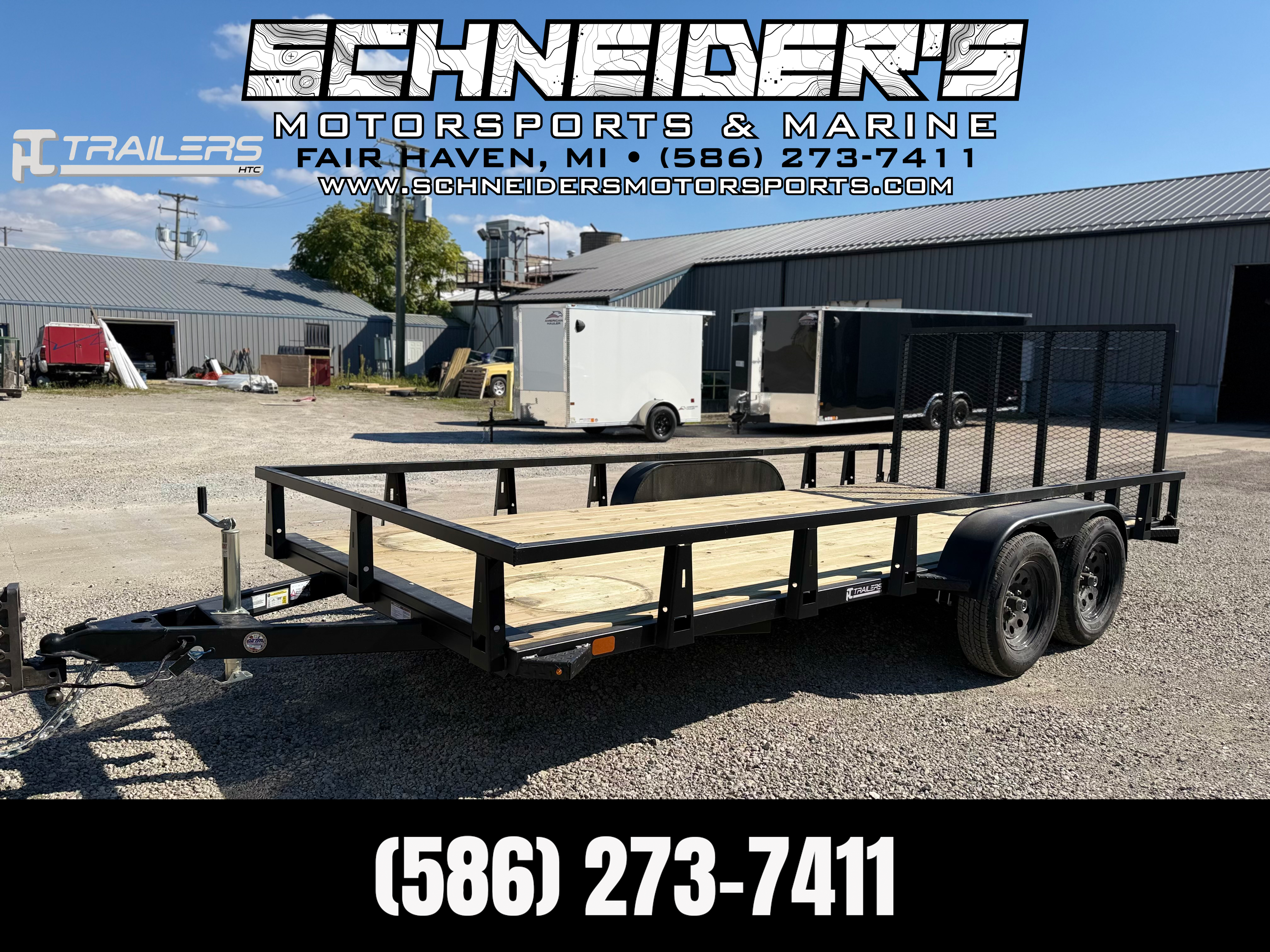 2026 HTC Trailers 7x16 Tandem Axle Steel Utility Trailer Utility Trailer