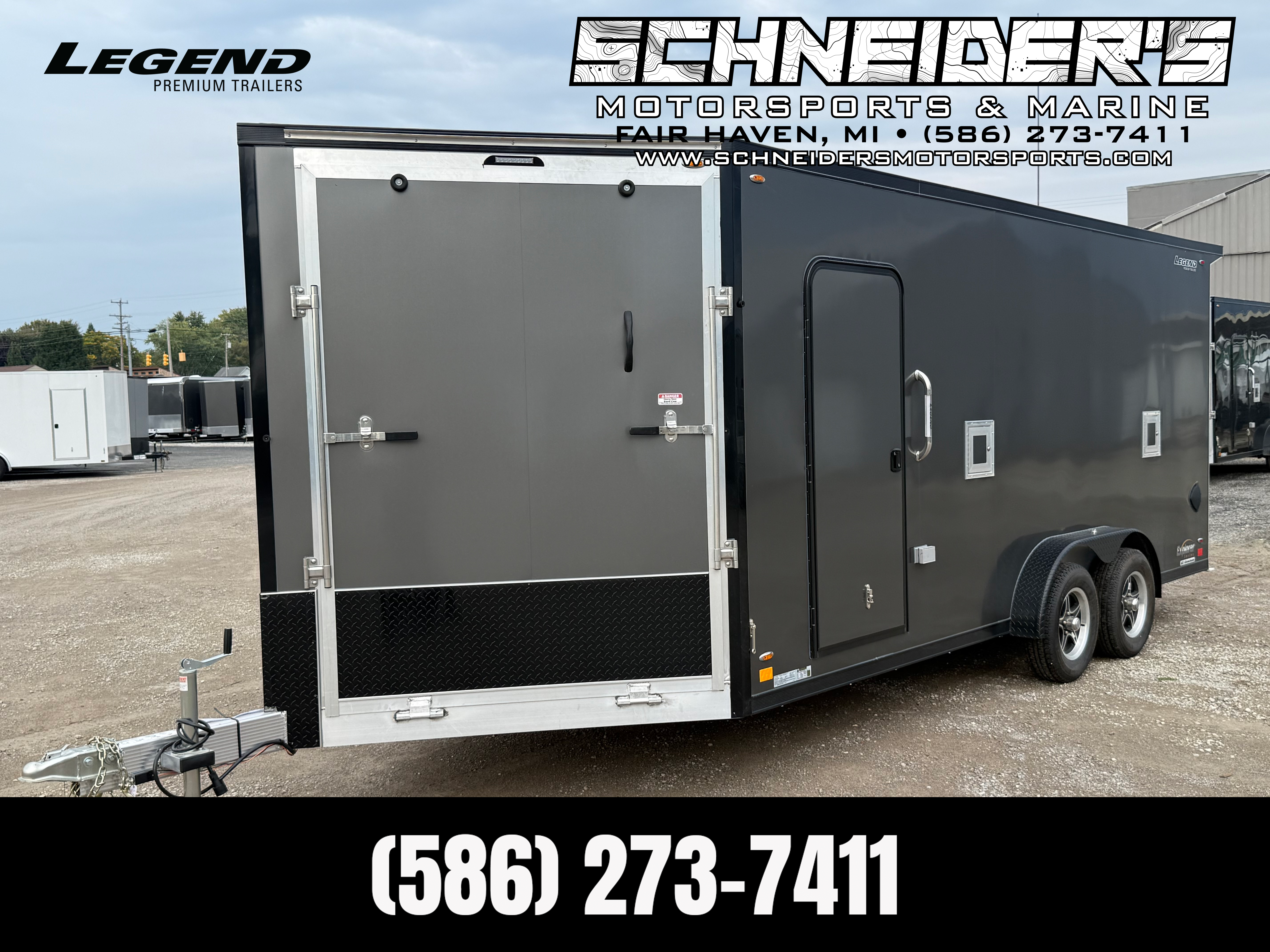 2027 Legend 7.5x23 Explorer Tandem Axle Snowmobile/ATV Trailer Cargo Trailer