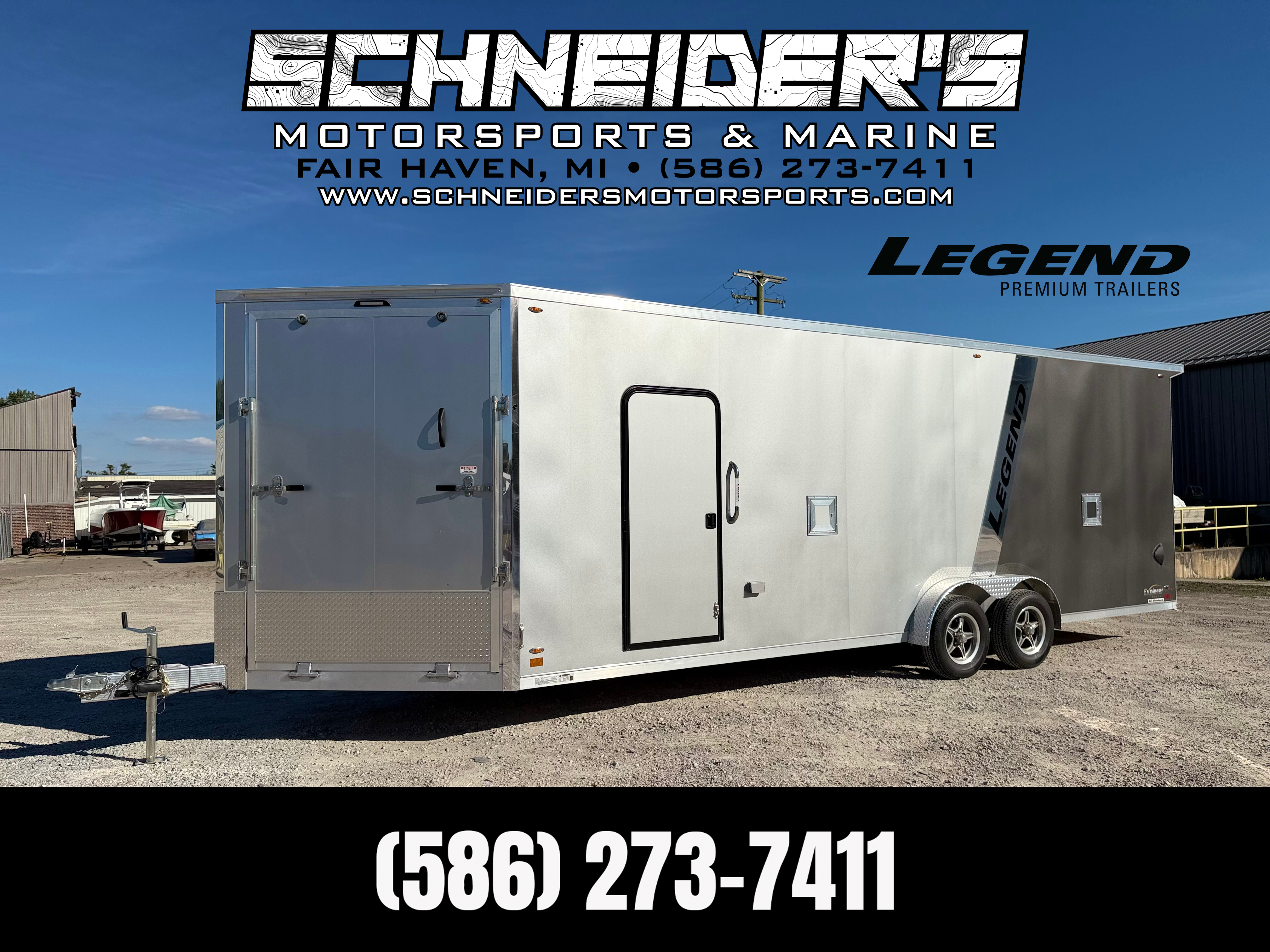 2027 Legend 7.5x29 Explorer Tandem Axle Snowmobile/ATV Trailer Cargo Trailer