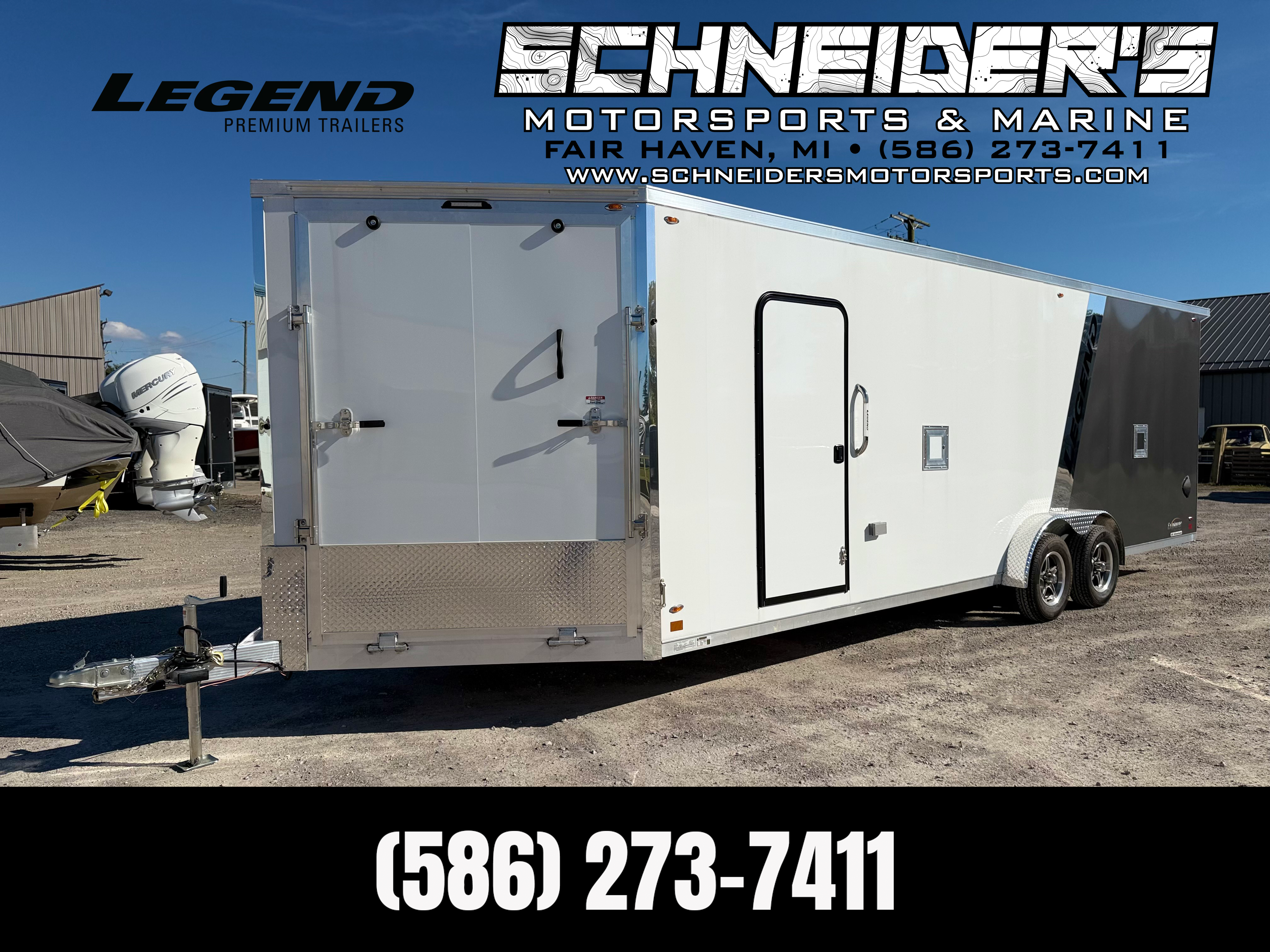 2027 Legend 7.5x29 Explorer Tandem Axle Snowmobile/ATV Trailer Cargo Trailer