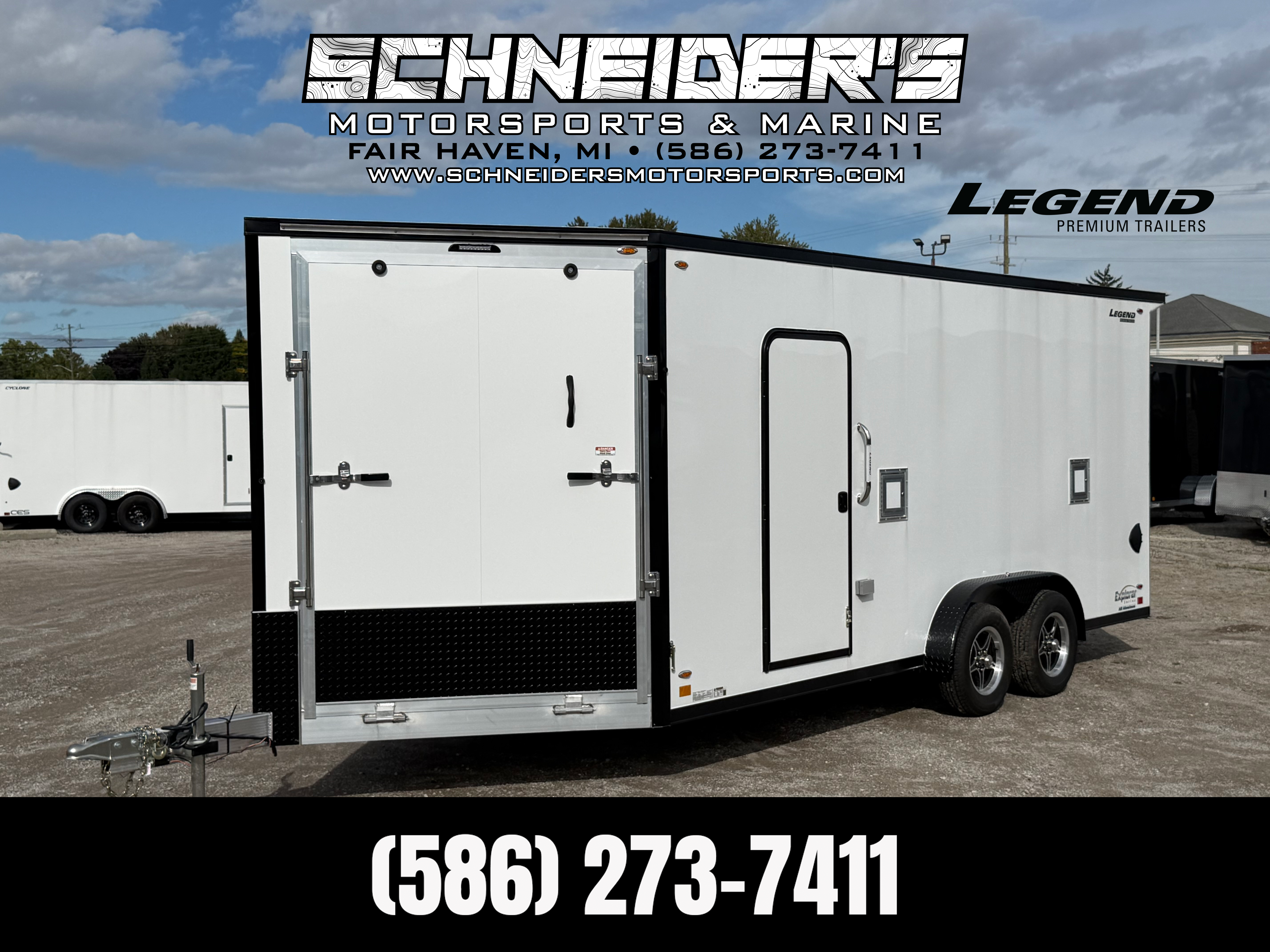 2027 Legend 7.5x23 Explorer Tandem Axle Snowmobile/ATV Trailer — photo 1 of 12
