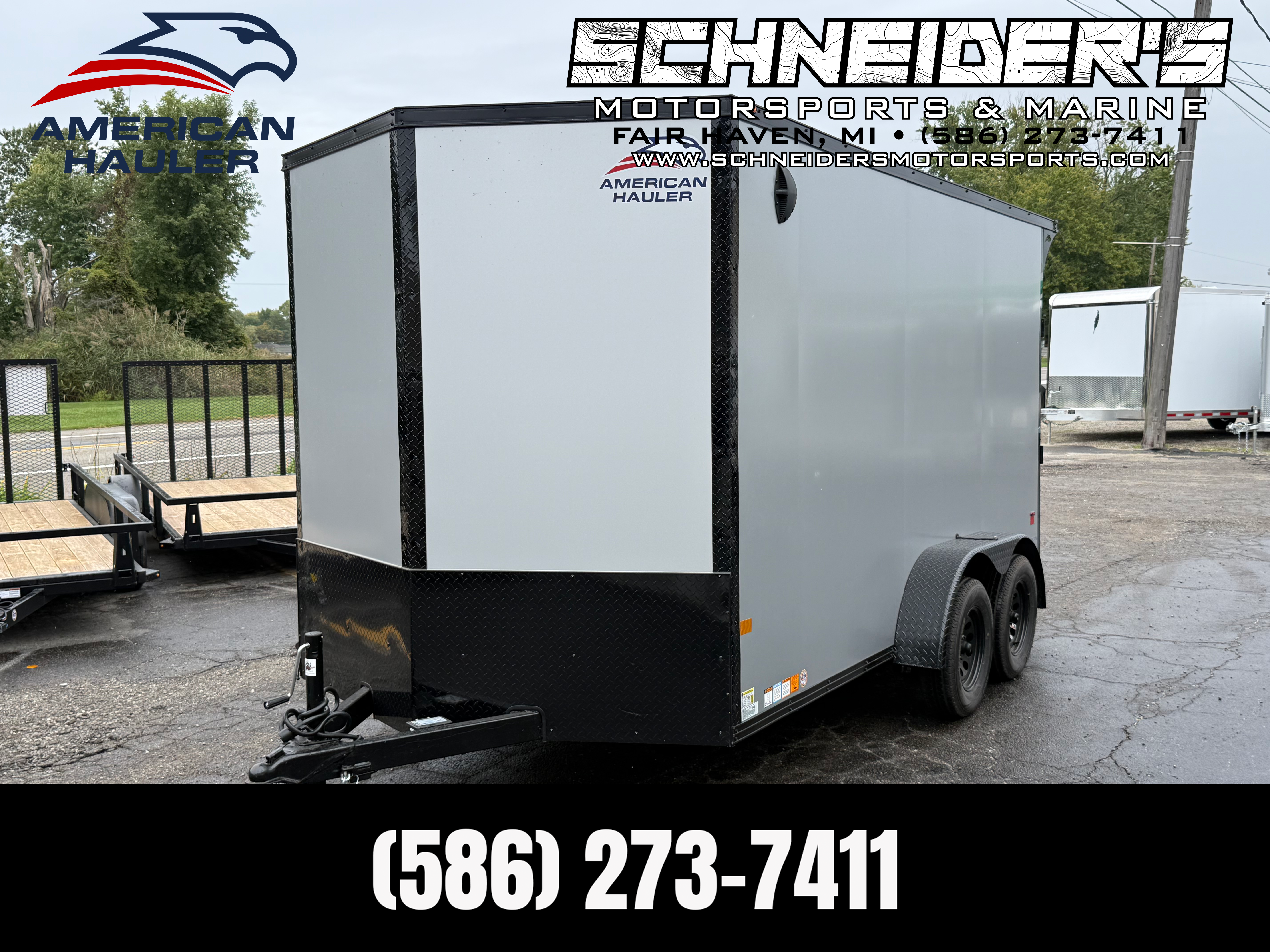 2027 American Hauler Arrow 7x14 Tandem Axle Steel Enclosed Cargo Trailer — photo 1 of 11