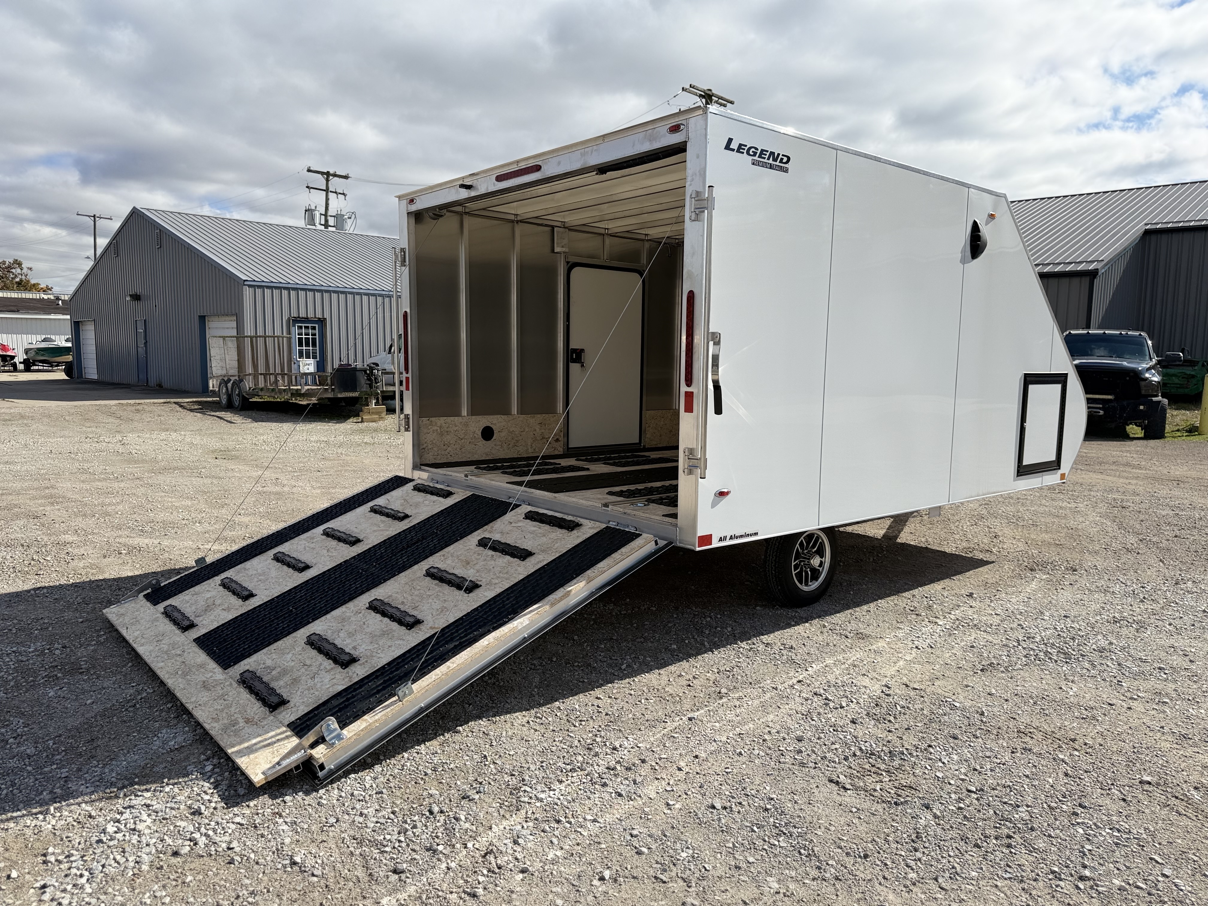 2027 Legend 8.5x13 Single Axle Sport Lite 2 Place Snowmobile Trailer Cargo Trailer