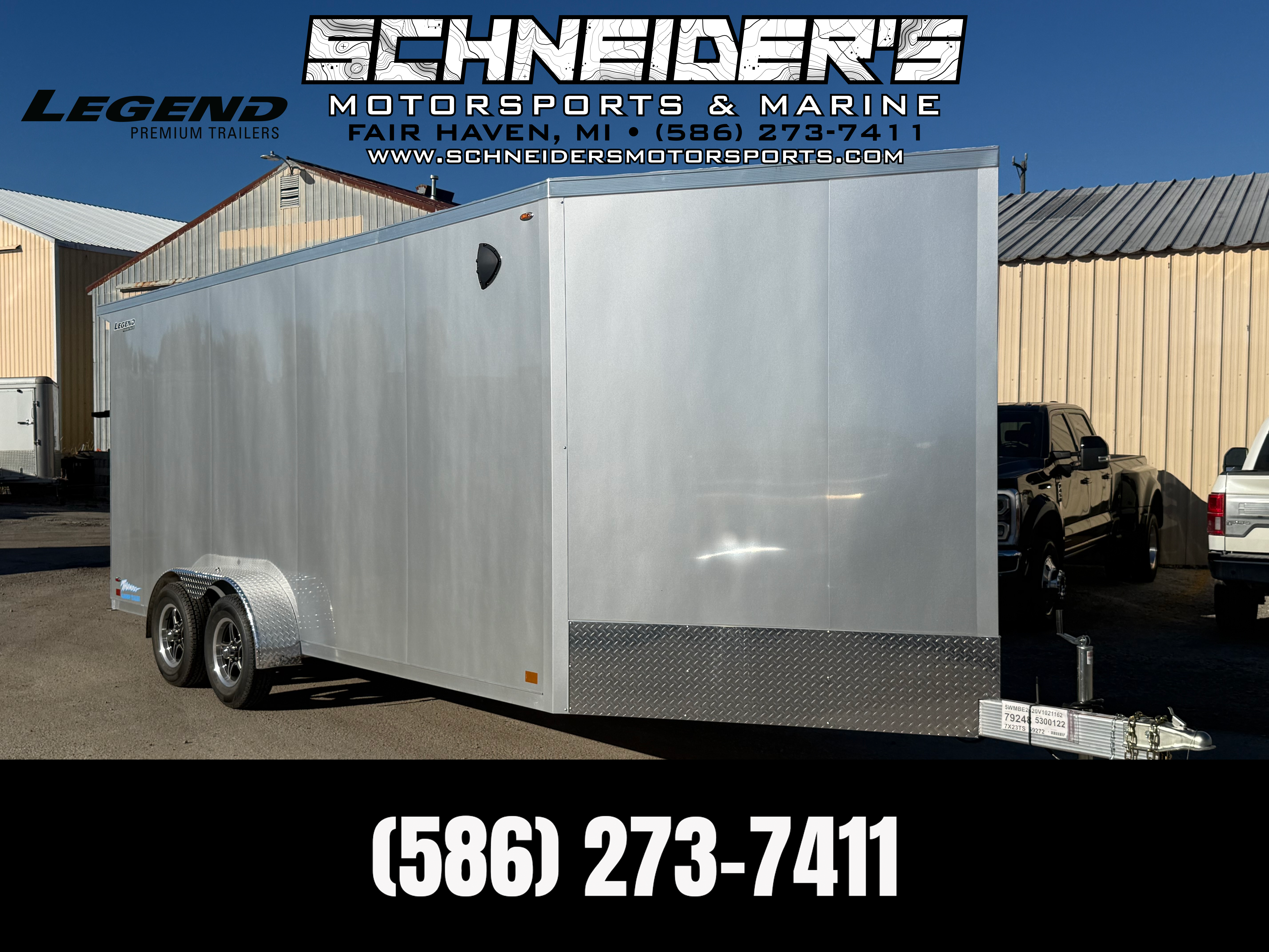 2027 Legend 7x23 Thunder Tandem Axle Snowmobile/ATV Trailer CARGO TRAILER